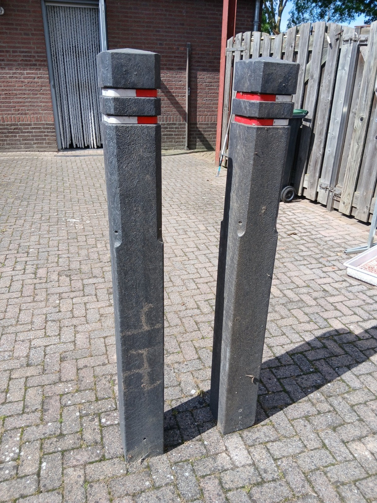 2  Diamant koppaal met reflectieband, Tuin en Terras, Ophalen, Minder dan 180 cm, Palen