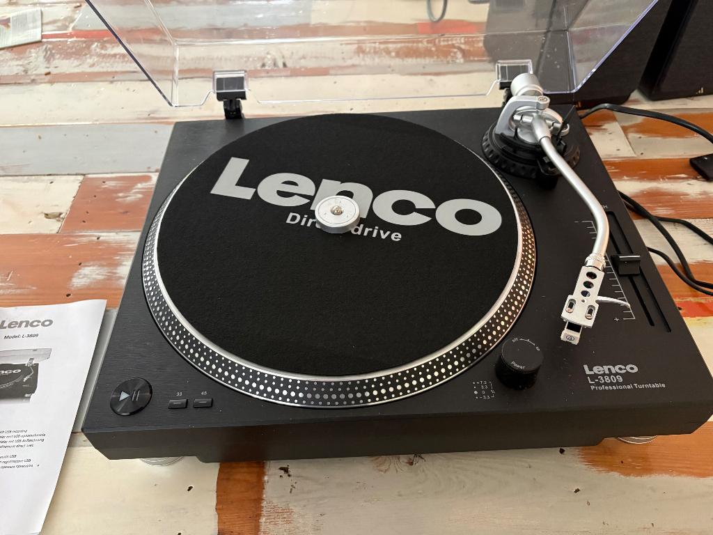 Lenco Platenspeler L-3809 + argon audio speakers, Overige merken, Pitch-regelaar, Ophalen of Verzenden, Zo goed als nieuw