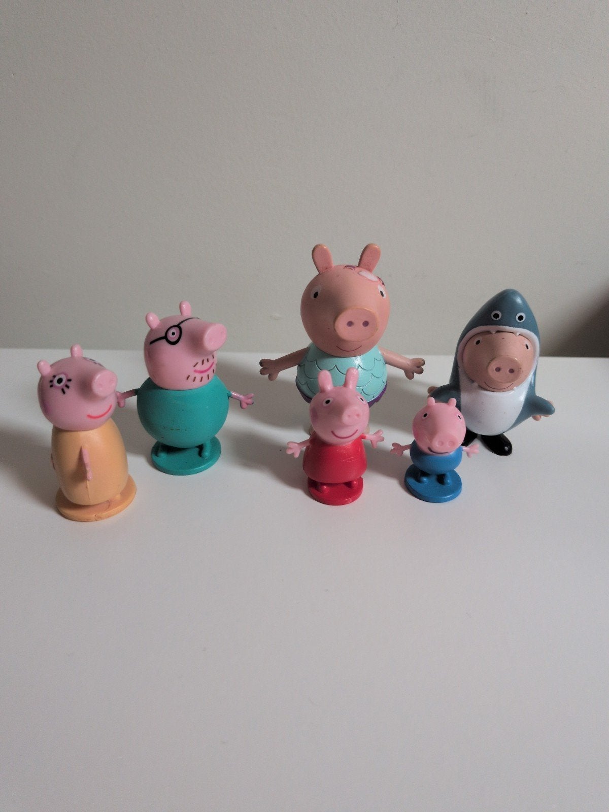 Peppa Pig speelfiguren set - 6 stuks, Ophalen of Verzenden, Gebruikt, Jongen of Meisje