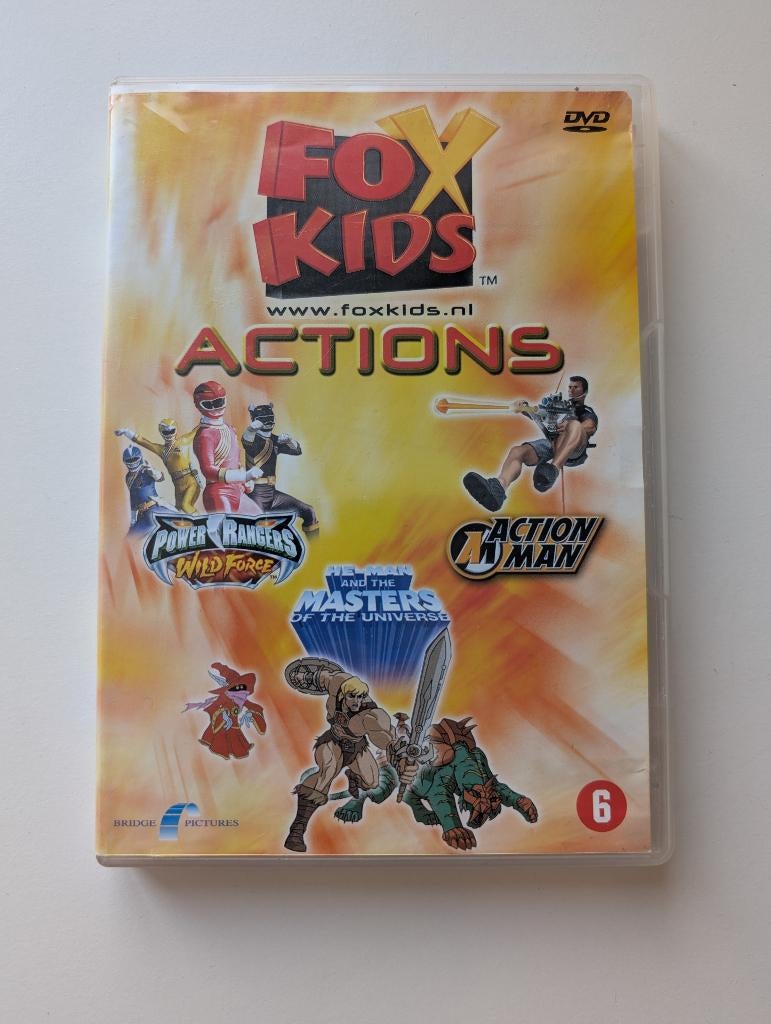 Fox kids actions power rangers wild force he man action man, Cd's en Dvd's, Vanaf 16 jaar, Ophalen of Verzenden, Zo goed als nieuw