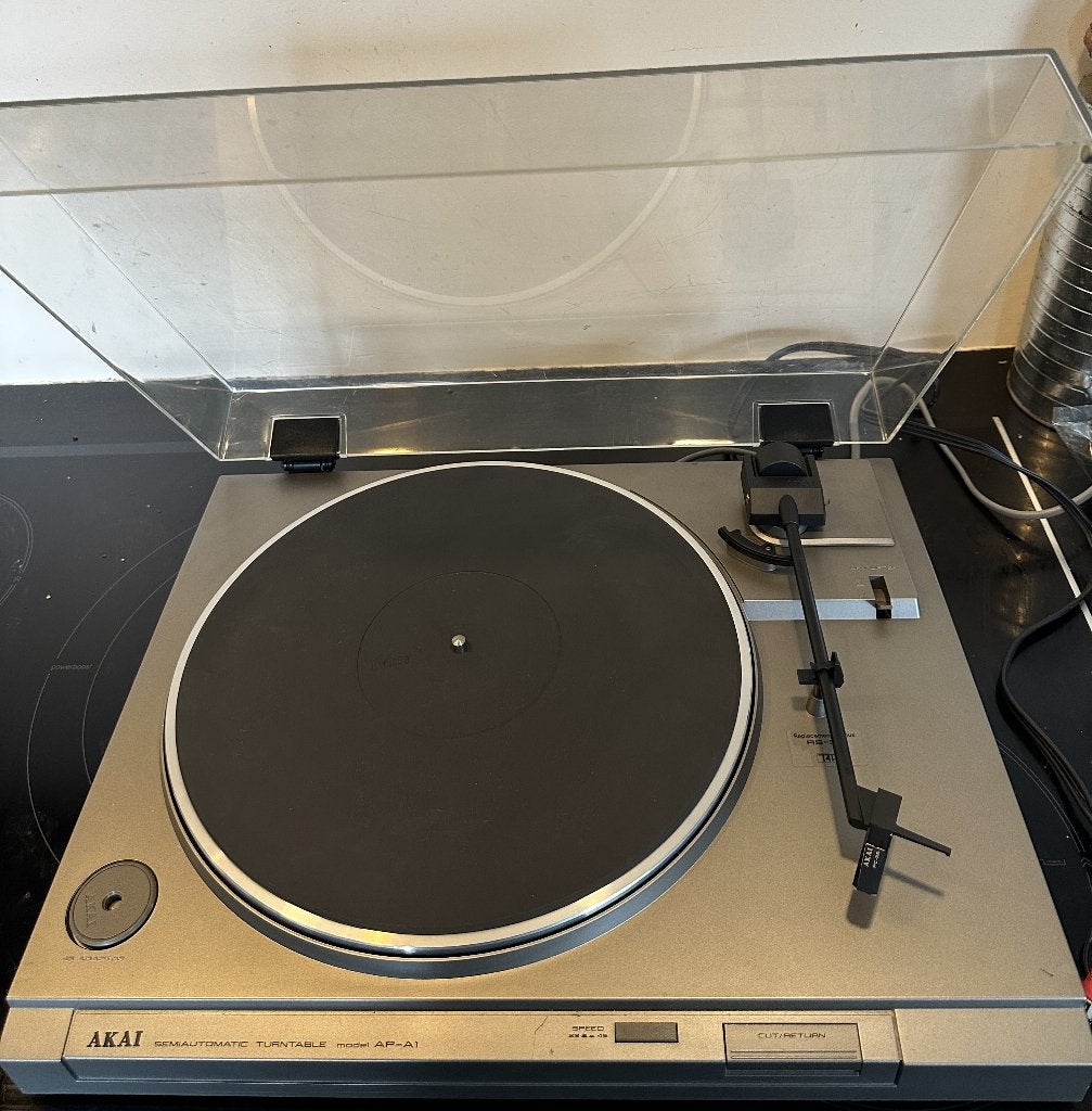 Prachtige Vintage Akai AP-A1 Platenspeler - Zilver, Ophalen, Gebruikt, Automatisch, Platenspeler