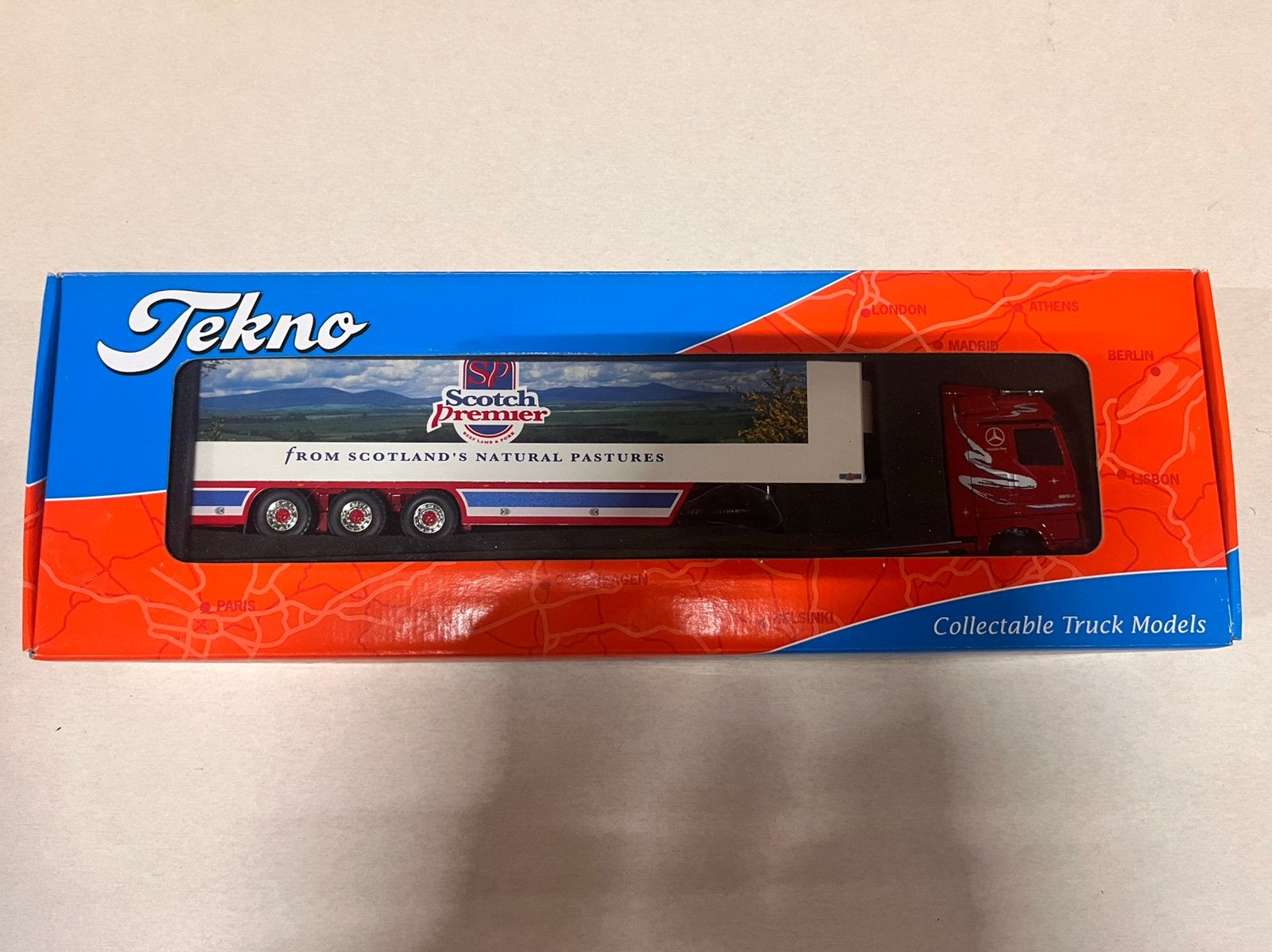 Tekno Francie Gilbert Actros Koeltrailer, Hobby en Vrije tijd, Ophalen of Verzenden, Nieuw, Bus of Vrachtwagen, Tekno