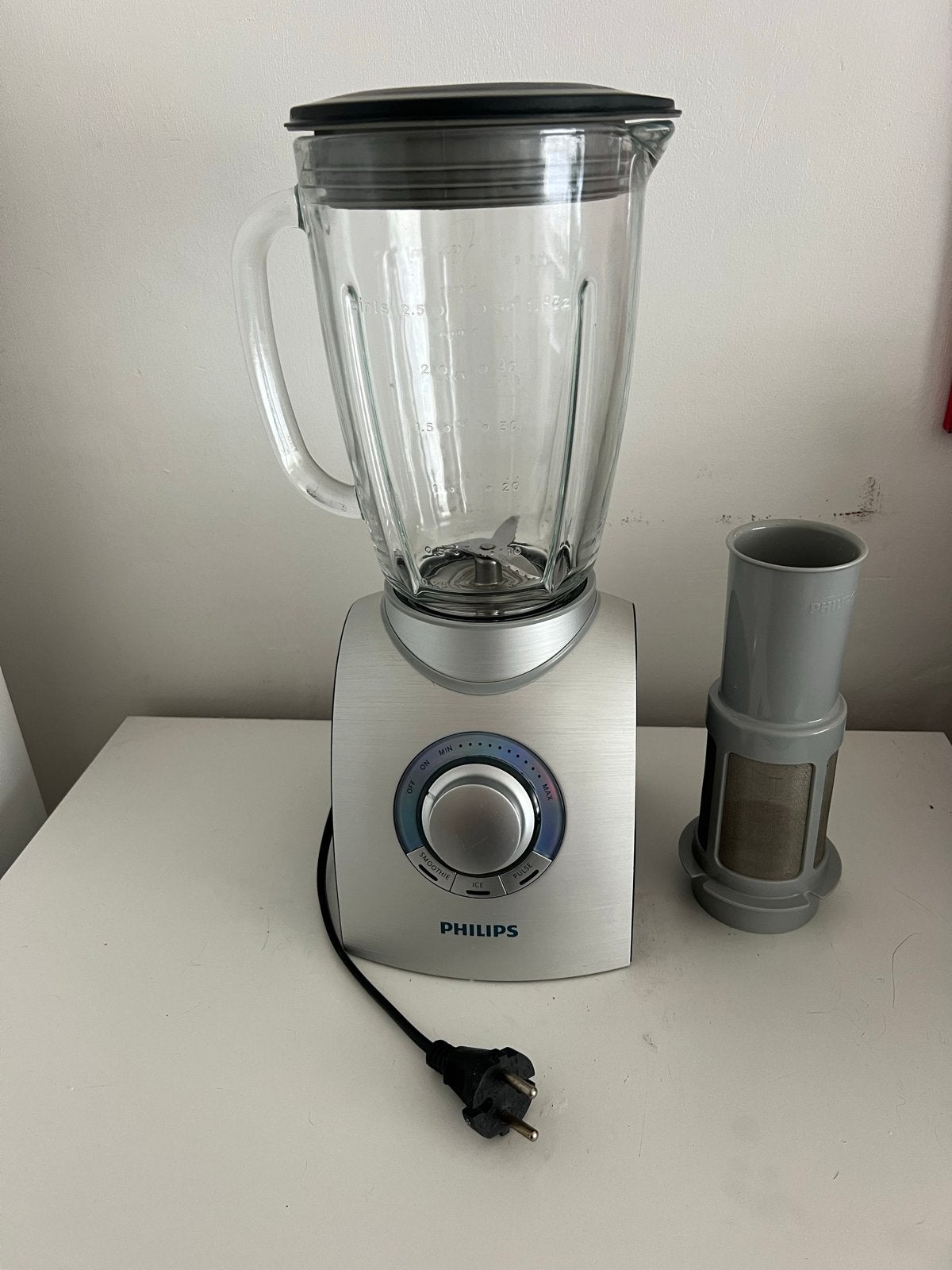 Philips HR2094/00 Blender 750W – Glas – Ice Crush – Filter, Ophalen, Gebruikt, Blender