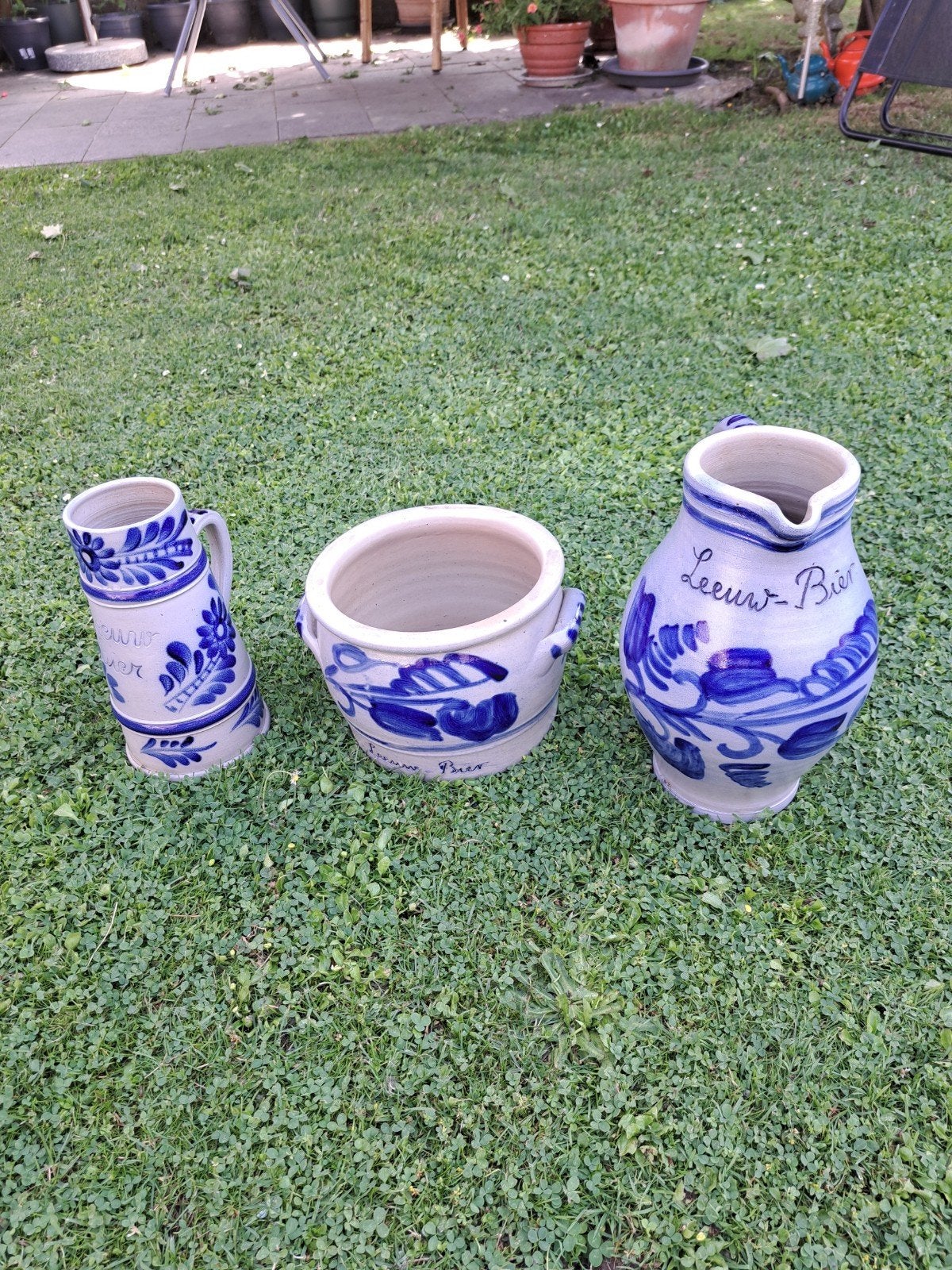 Leeuwbier kruiken en pot, Verzamelen, Biermerken, Ophalen of Verzenden, Nieuw, Glas of Glazen, Overige merken