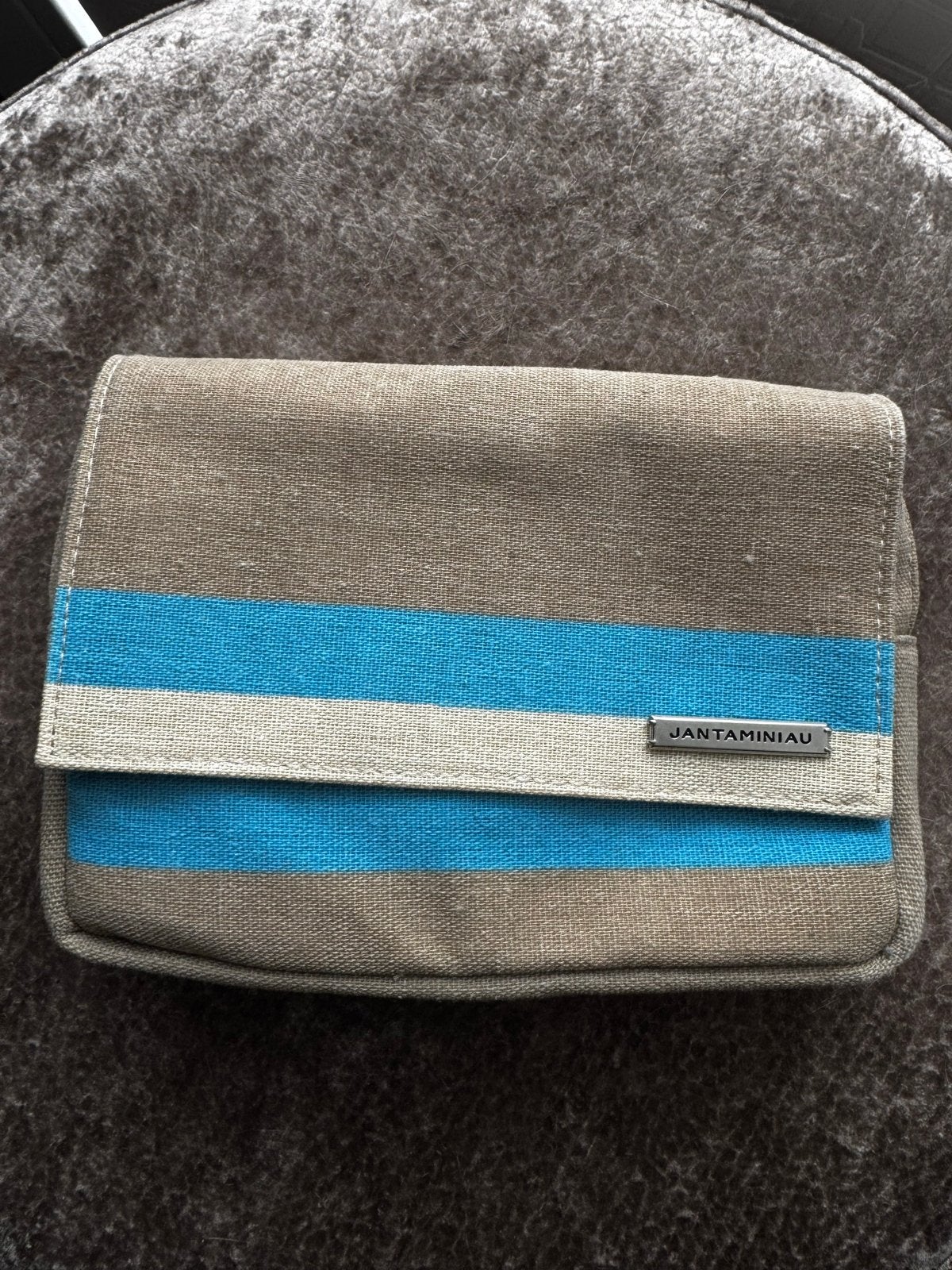 Jantaminiau Toilet Tasje - Stijlvol en Compact, Ophalen of Verzenden, Zo goed als nieuw, Beige, Heer of Dame