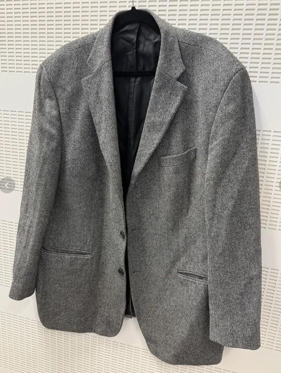 Classic Herringbone Wool Jacket - Size56, Ophalen of Verzenden, Zo goed als nieuw, Maat 56/58 (XL), Grijs