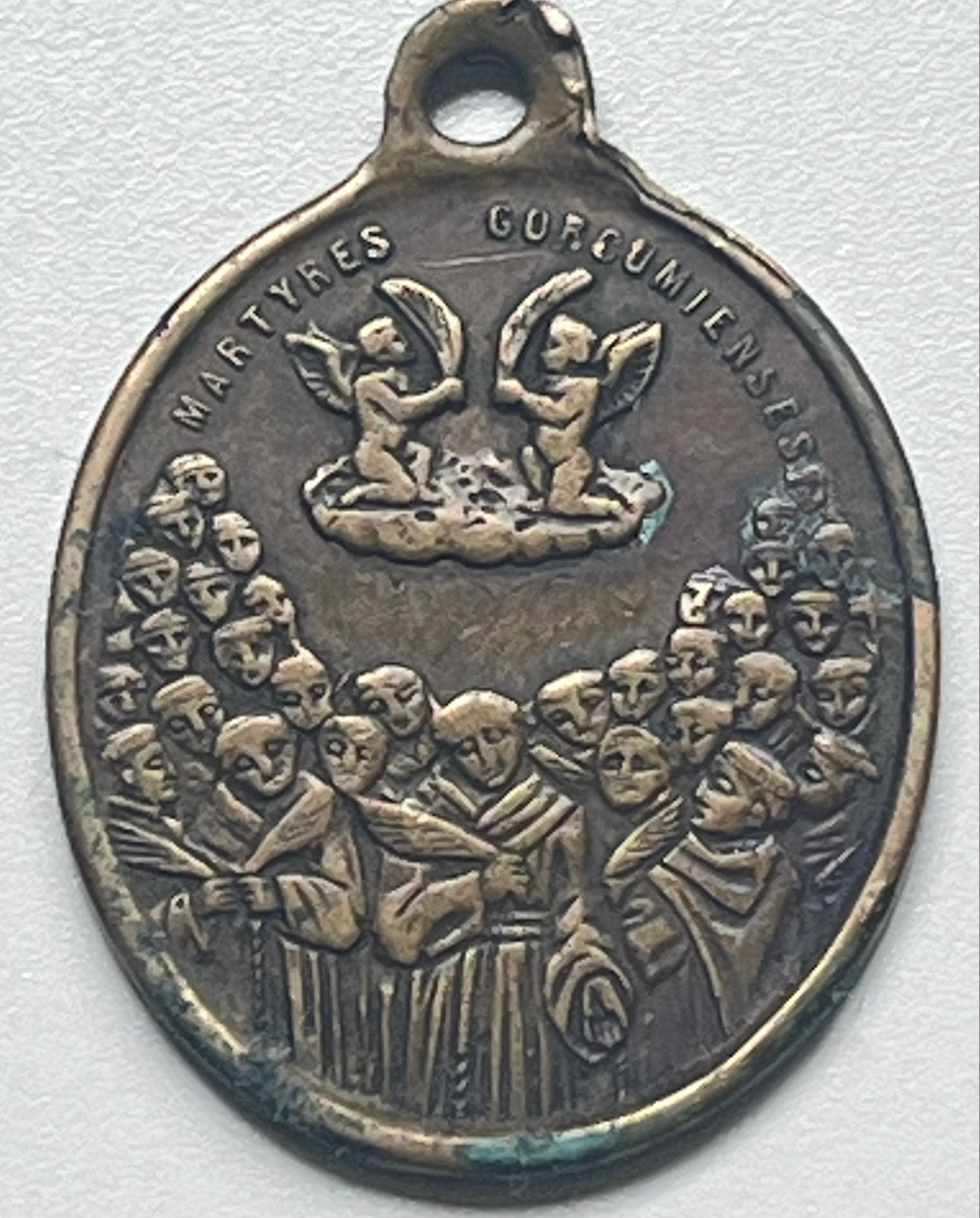 Antieke medaille Martelaren van Gorkum & Paus Pius IX, Ophalen of Verzenden