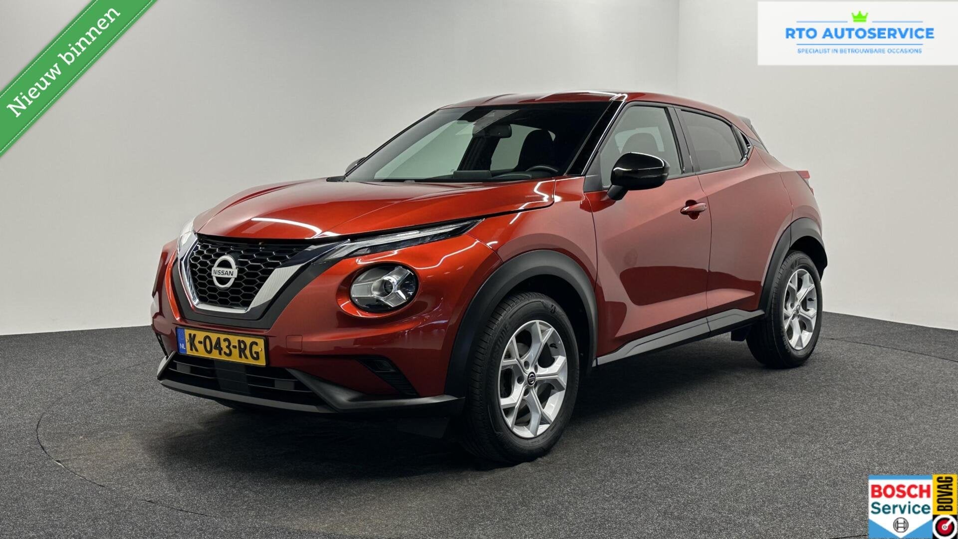 Nissan Juke 1.0 DIG-T N-Connecta CAMERA CARPLAY NAVI CRUISE, Voorwielaandrijving, Stof, Met garantie (alle), Origineel Nederlands