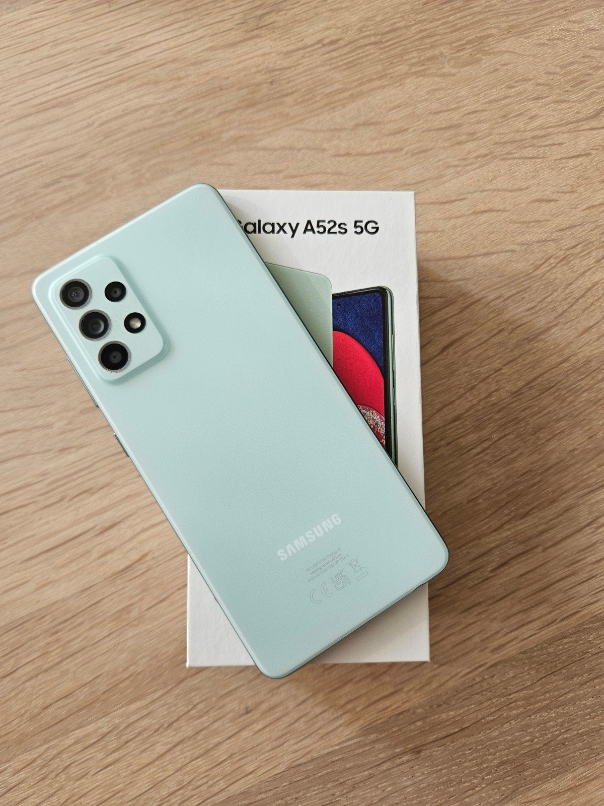 Samsung Galaxy A52s 5G Awesome Mint 128GB, Telecommunicatie, Mobiele telefoons | Samsung, Overige kleuren, Touchscreen, Ophalen of Verzenden