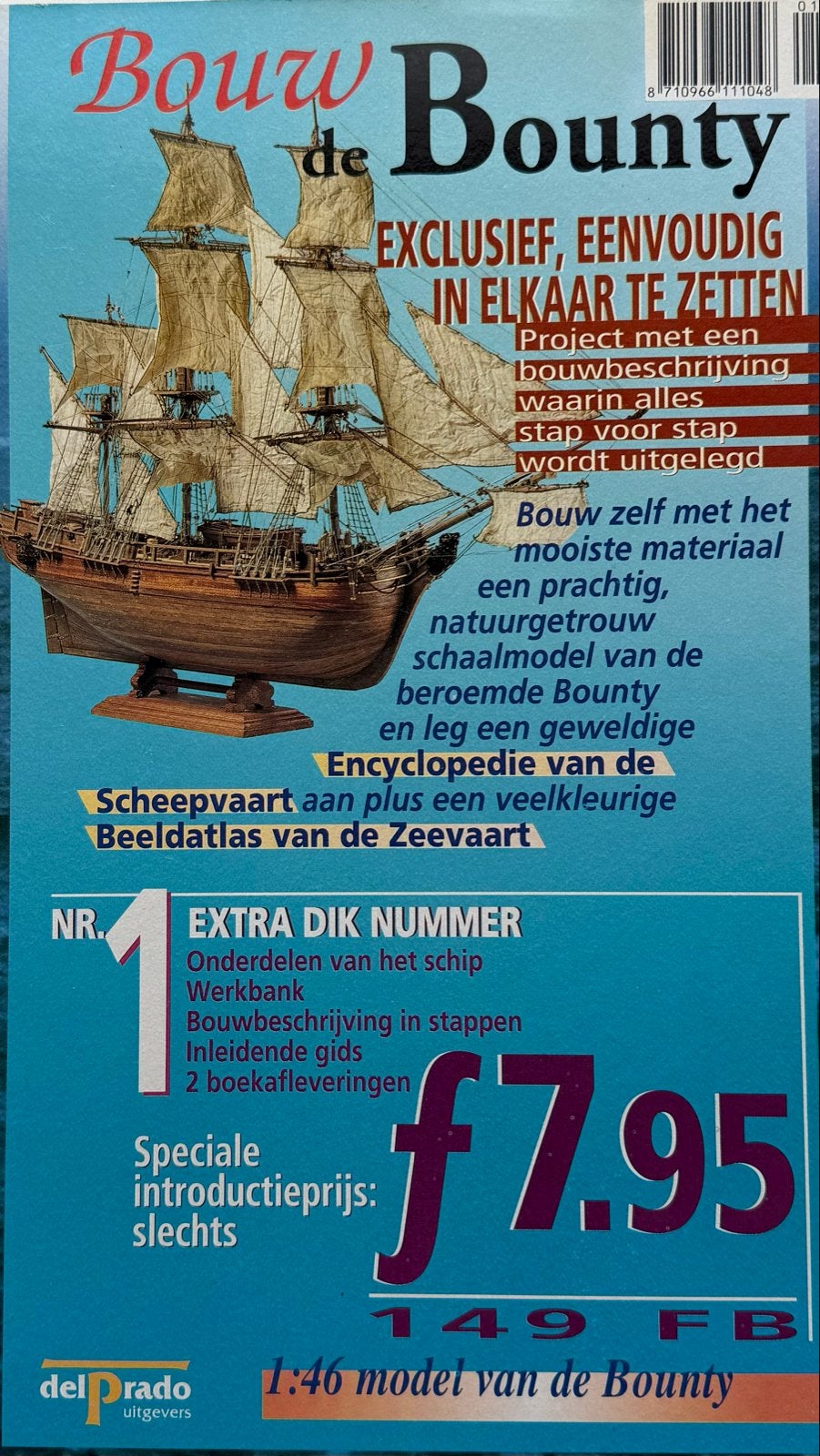 Bouw de Bounty Scheepsmodel Bouwpakket + Ringbanden, Hobby en Vrije tijd, Modelbouw | Boten en Schepen, Ophalen of Verzenden, Nieuw