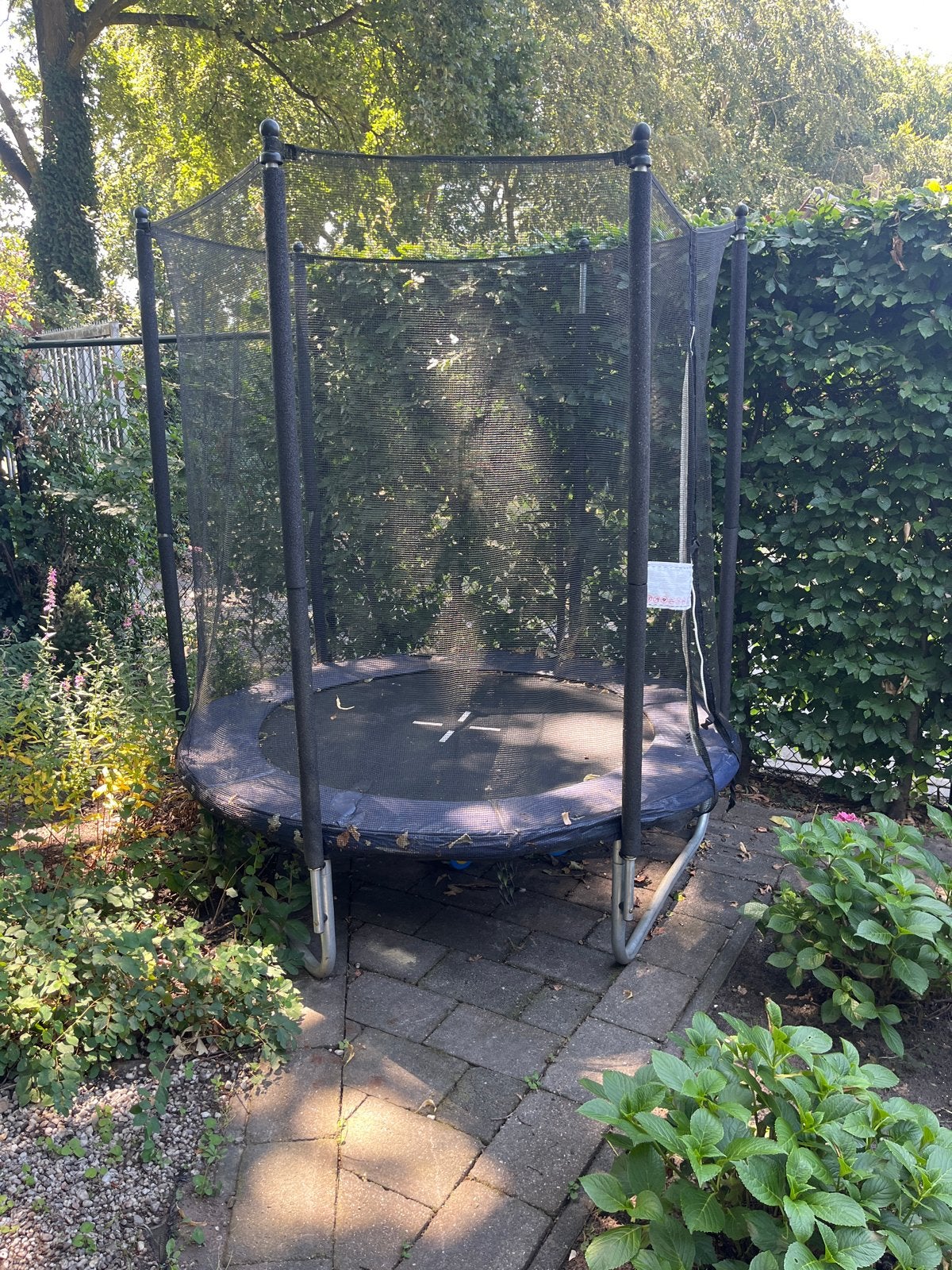 Trampoline met veiligheidsnet - Gebruikt, Kinderen en Baby's, Ophalen, Gebruikt