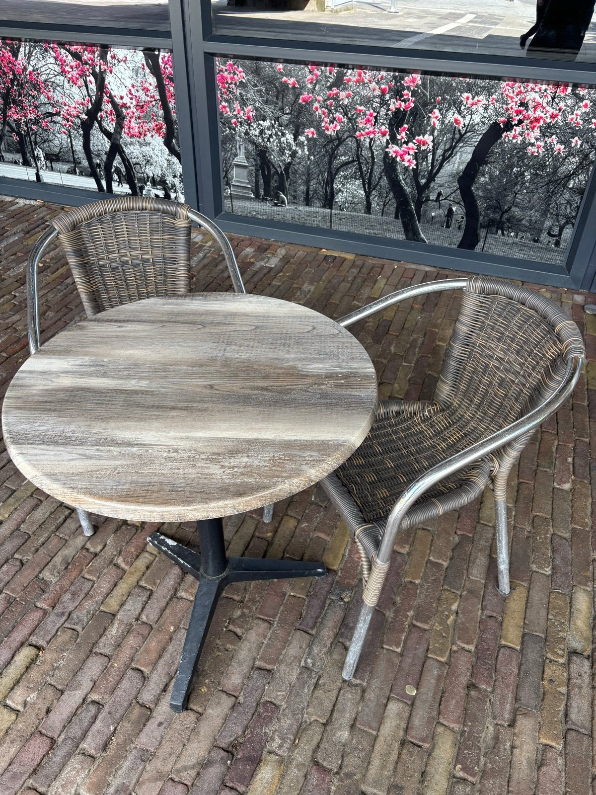 7 inklapbare tafels met 14 stoelen - ruimtebesparend., Ophalen, Gebruikt, Eettafel, Meer dan 8 zitplaatsen