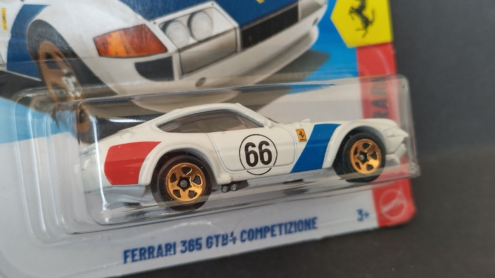 Ferrari 365 GTB 4 Competizione French 1:64 Hotwheels Pol, Hobby en Vrije tijd, Auto, Verzenden, ., Nieuw