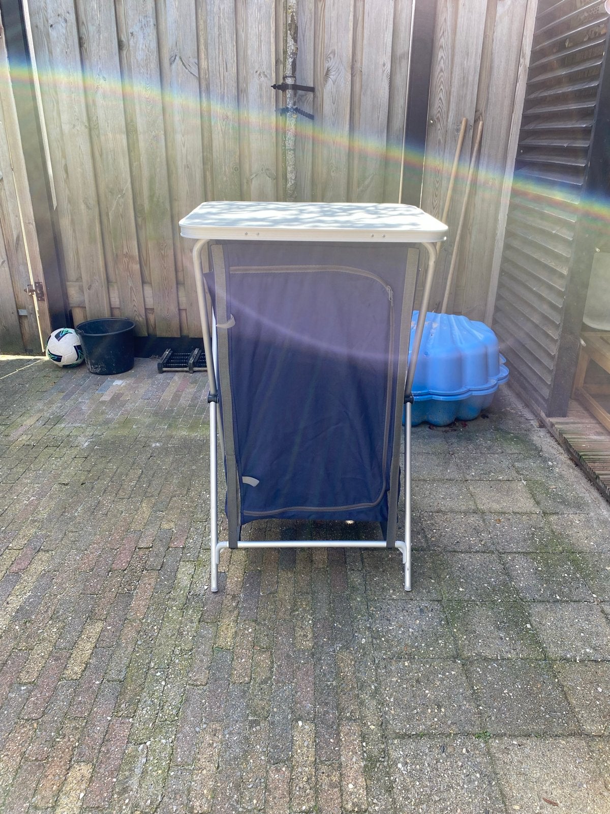 Redwood Outdoor Campingkast met Tafelblad, Ophalen, Gebruikt, Campingkast