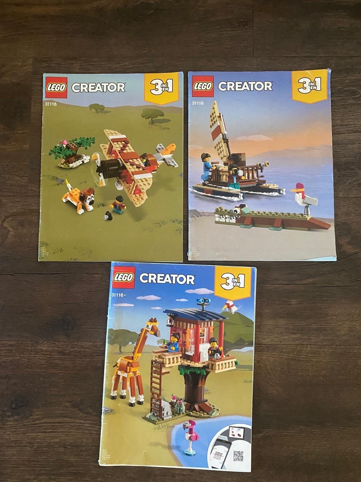 LEGO Creator 3-in-1 set 31116: Safari Boomhut, Ophalen of Verzenden, Zo goed als nieuw