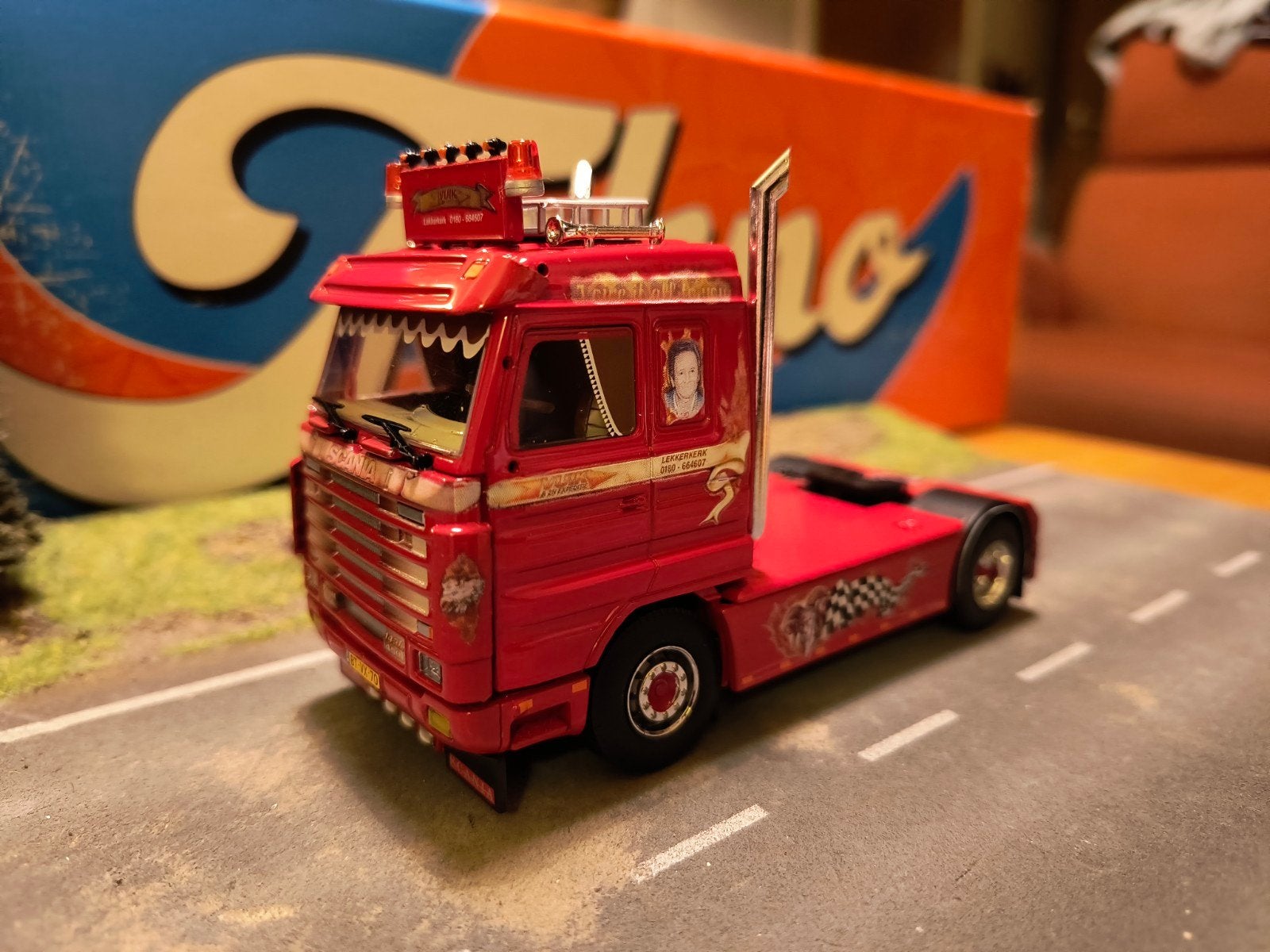 Tekno Scania Vuik, Hobby en Vrije tijd, Ophalen of Verzenden, Zo goed als nieuw, Bus of Vrachtwagen, Tekno