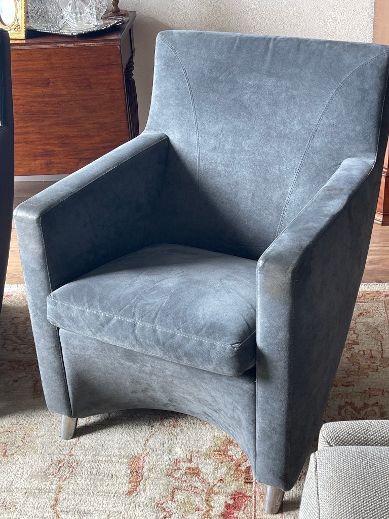 2 Leolux Dolcinea fauteuils, Ophalen, Gebruikt, 75 tot 100 cm, 50 tot 75 cm