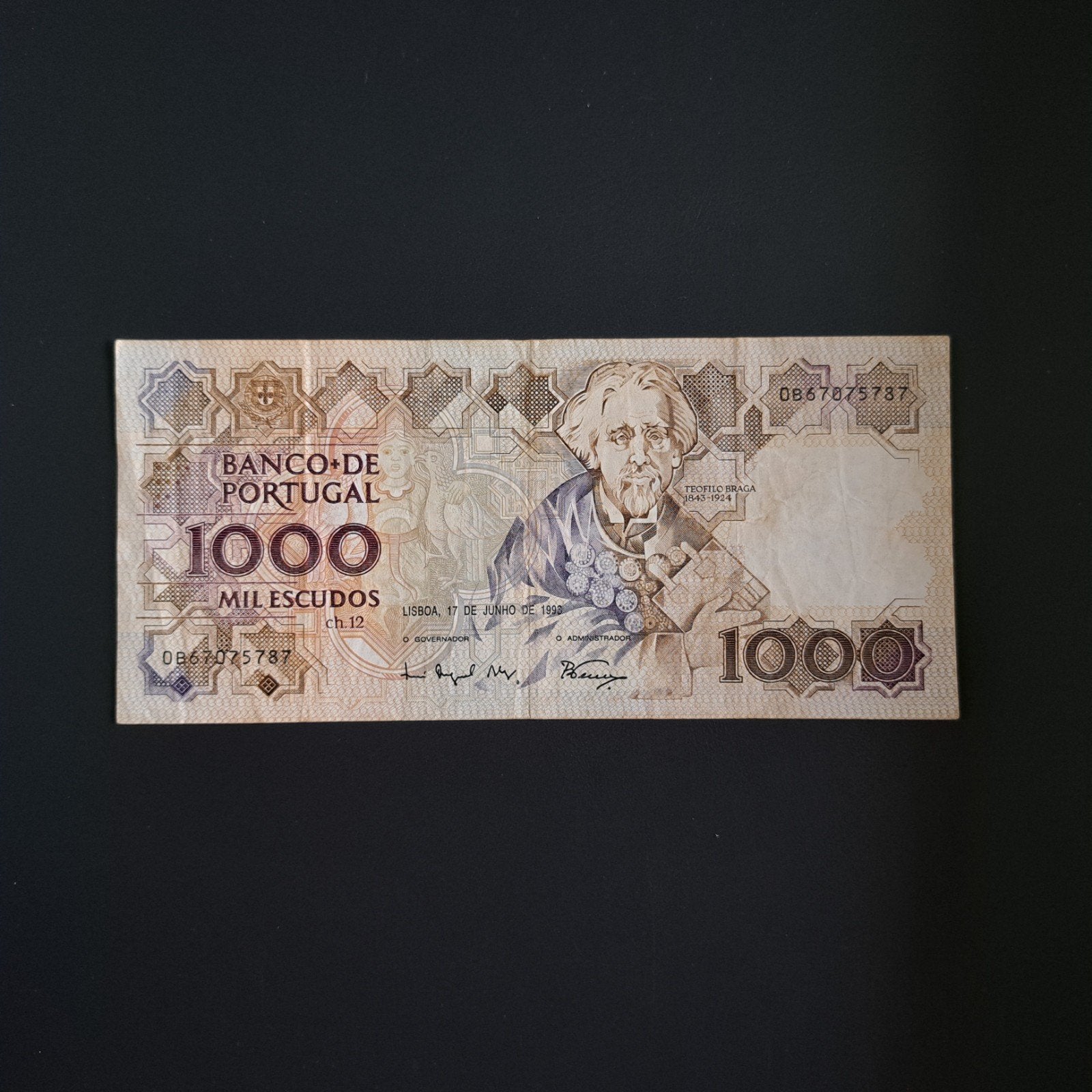 1000 escudo Portugal #043, Verzenden, Overige landen, Los biljet
