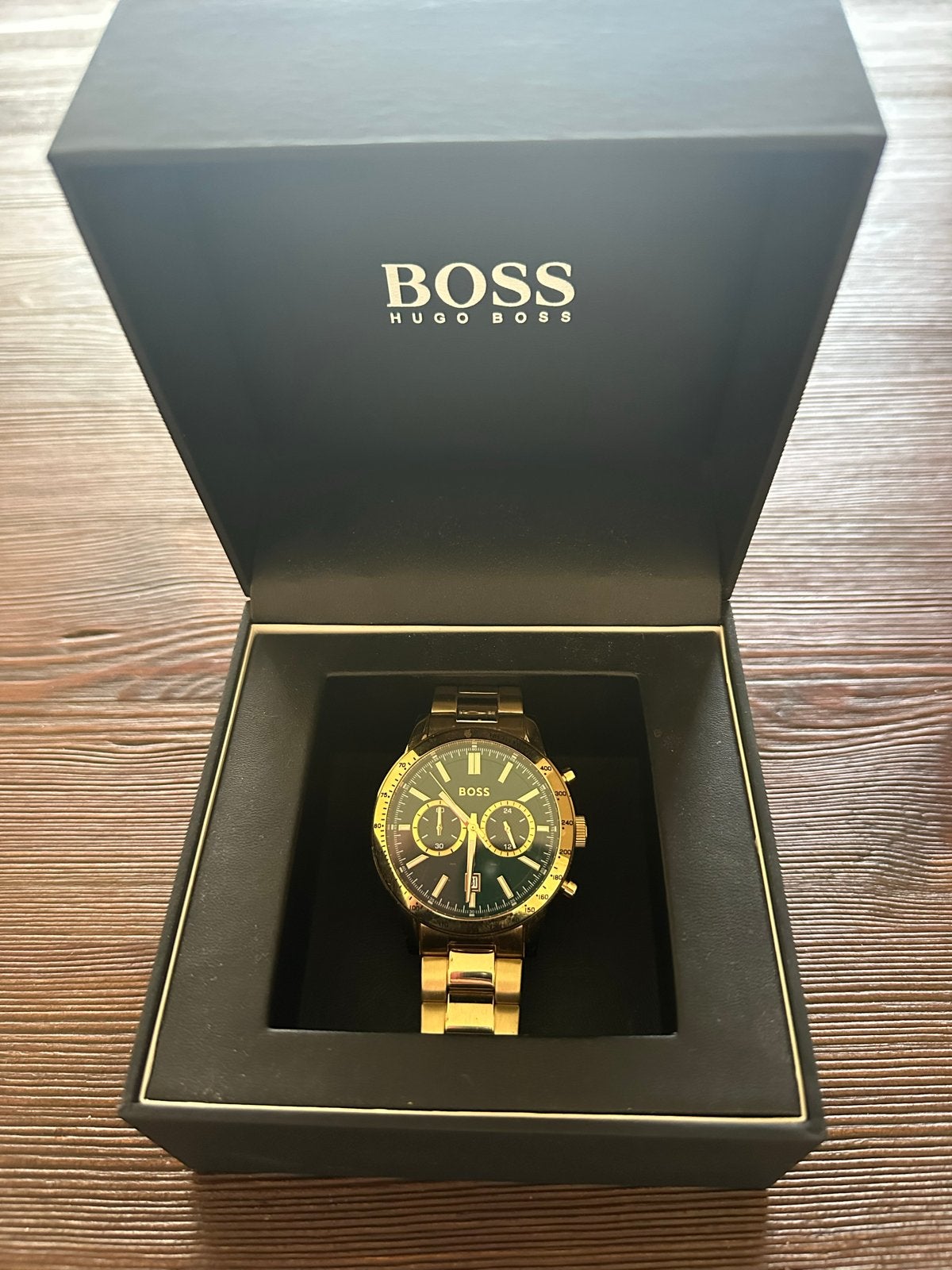 Hugo Boss Allure Horloge Goud met Groene Wijzerplaat, Overige merken, Polshorloge, Ophalen of Verzenden, Zo goed als nieuw