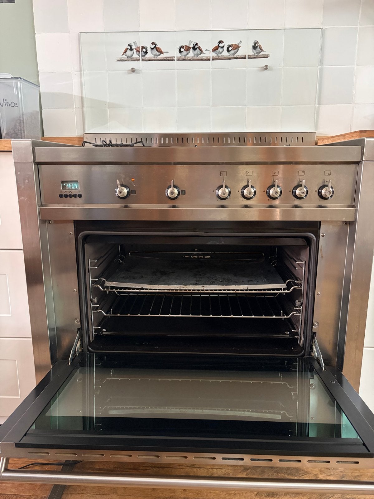 Smeg gasfornuis met oven en afzuigkap, Ophalen, Gebruikt, 60 cm of meer, Grill