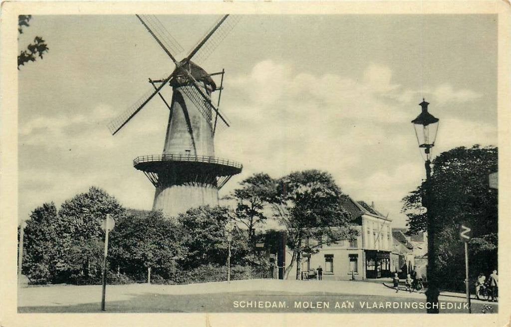 388-510-049 Schiedam Vlaardingschedijk Molen, Verzenden, Voor 1920, Zuid-Holland