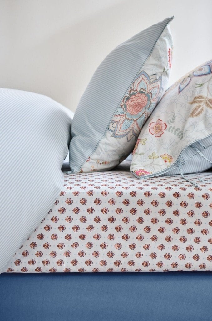 Pip Studio Hoeslaken Jaipur Flower nieuwe collectie, Pip Studio, Verzenden, Hoeslaken of Sloop, Katoen
