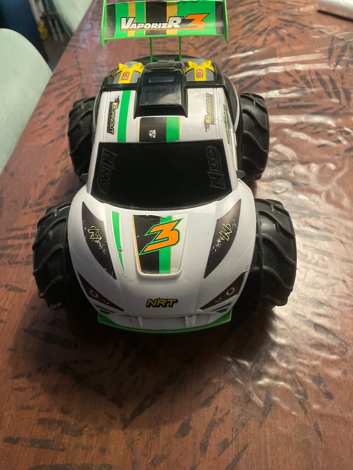 Nikko VaporizR 3 RC Auto - Wit/Groen, 4x4 Off-Road, Ophalen, Gebruikt, Afstandsbediening