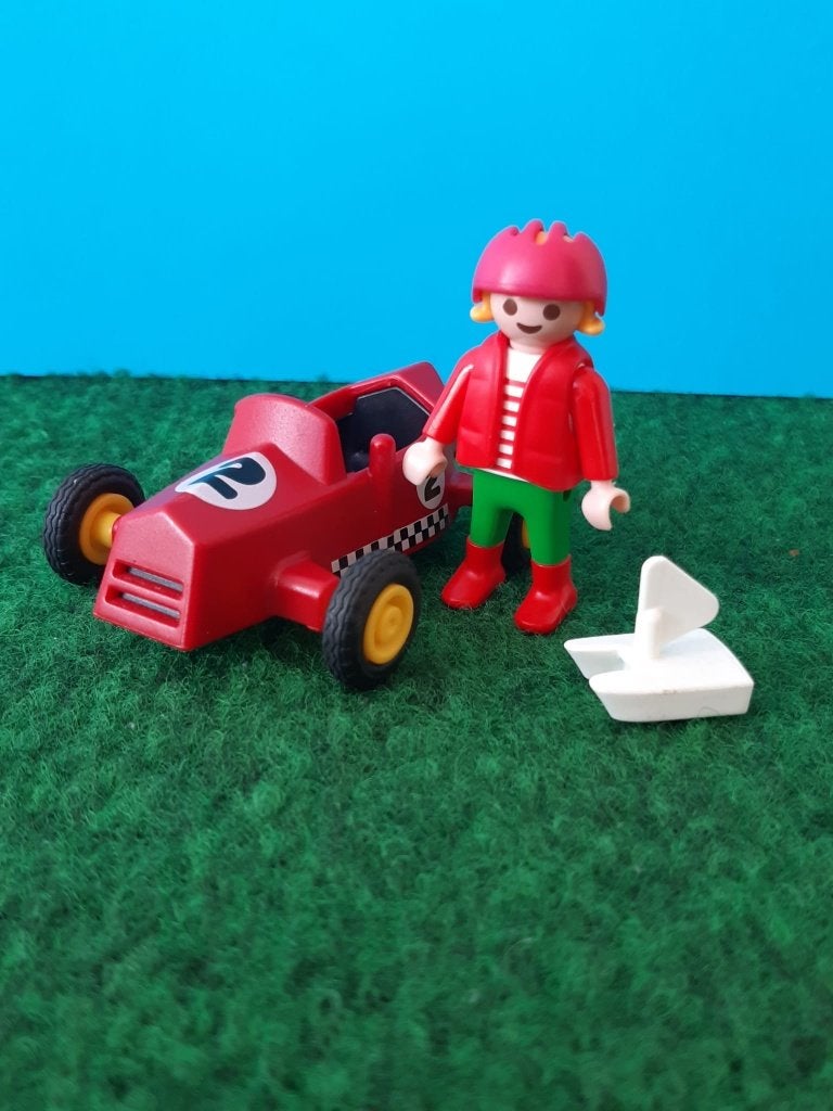 Playmobil Jongen met Race Auto en Zeilboot, Ophalen of Verzenden, Zo goed als nieuw