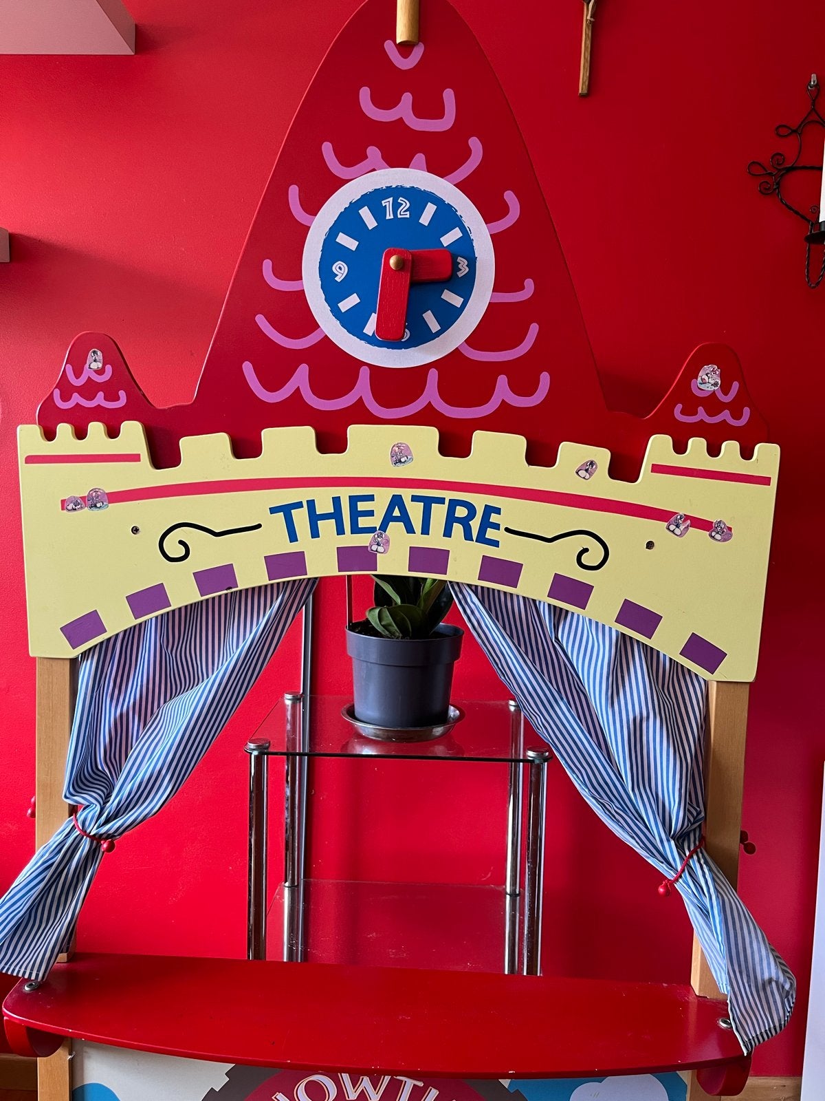 Houten poppentheater / speeltheater voor kinderen, Kinderen en Baby's, Ophalen, Gebruikt, Jongen of Meisje