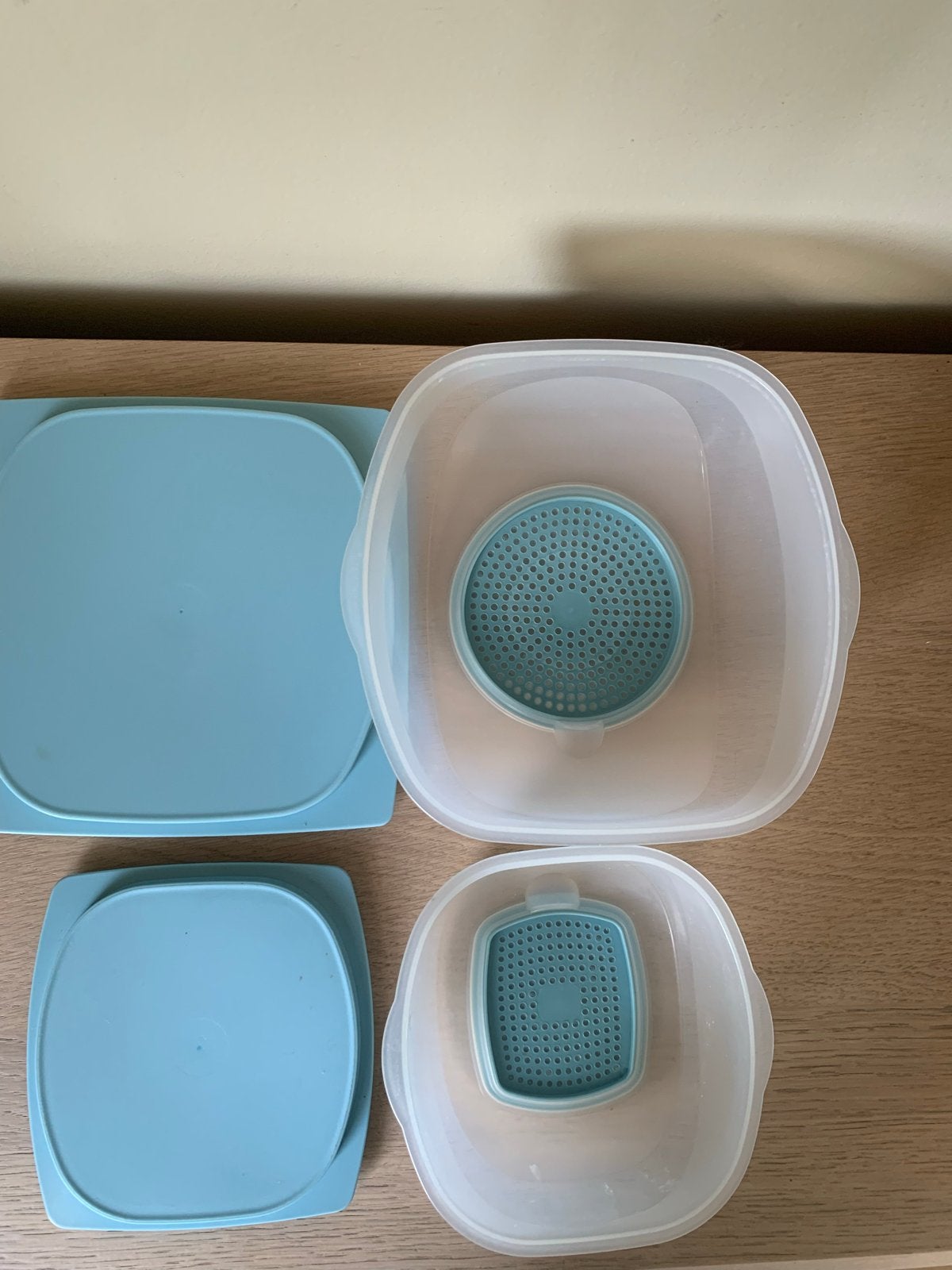 Tupperware CheeSmart Kaasdoos - intacte bewaardozen, Bewaardoos, Blauw, Luchtdicht, Ophalen of Verzenden