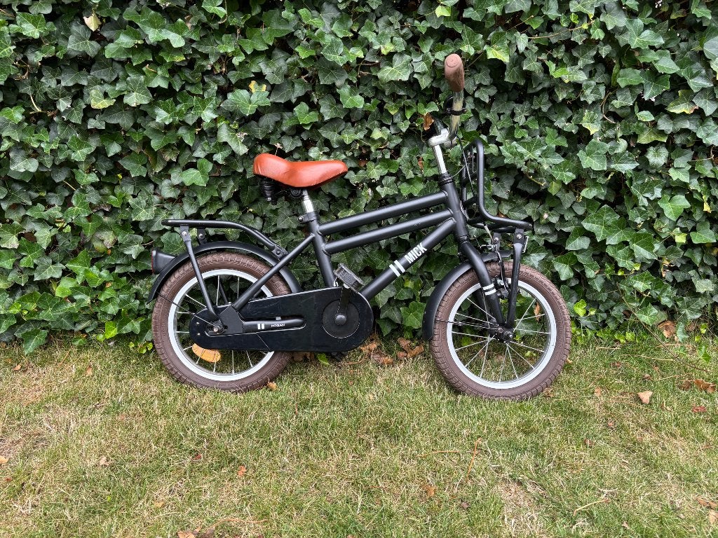 Kinderfiets Mick 14 inch, Fietsen en Brommers, Fietsen | Kinderfietsjes, Ophalen, Terugtraprem, Zijwieltjes, Gebruikt