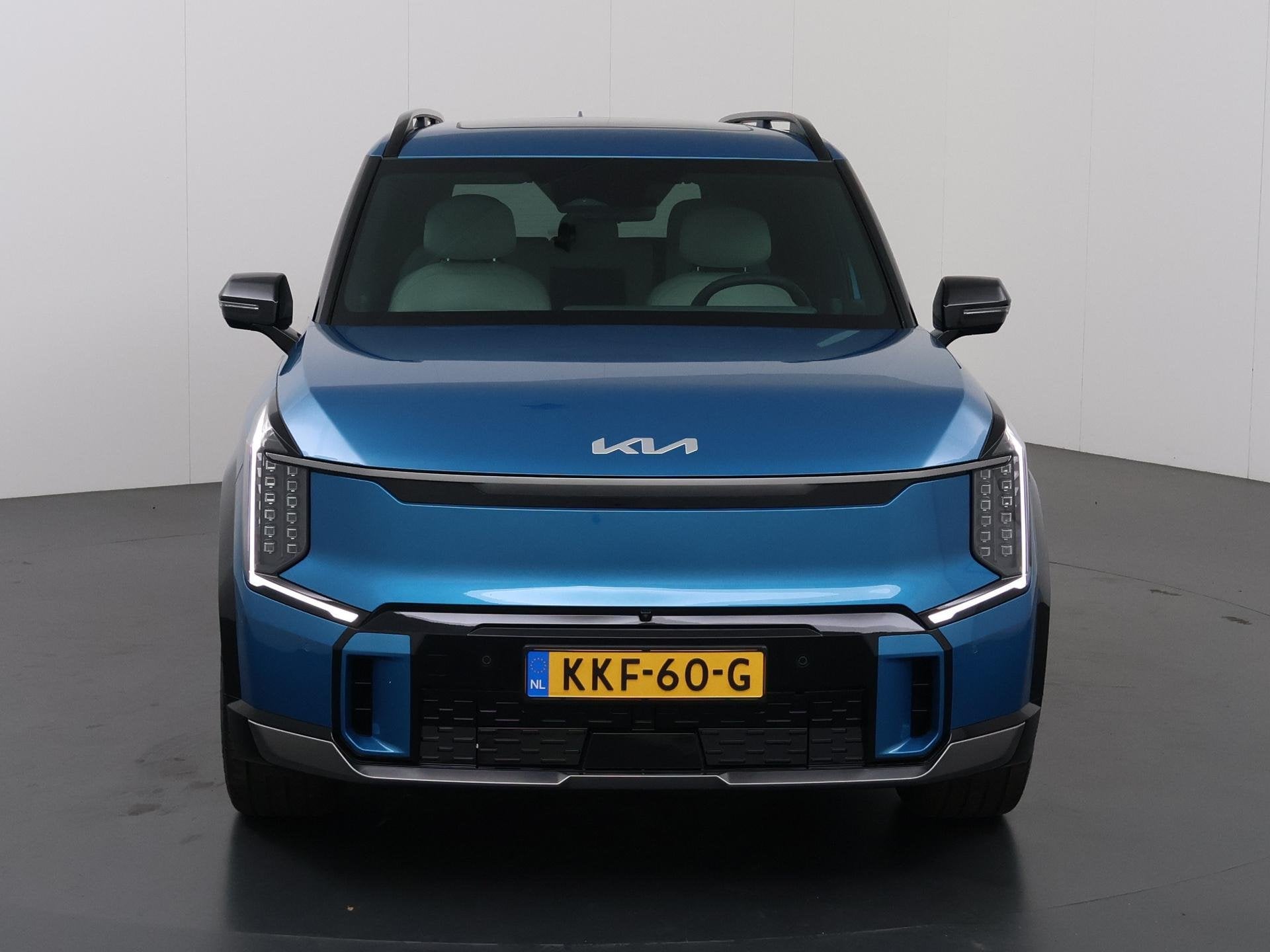 Kia EV9 GT-Line AWD 99.8 kWh | Panoramaschuifdak | LED-matri, Auto's, Kia, Automaat, Blauw, Vierwielaandrijving, 505 km
