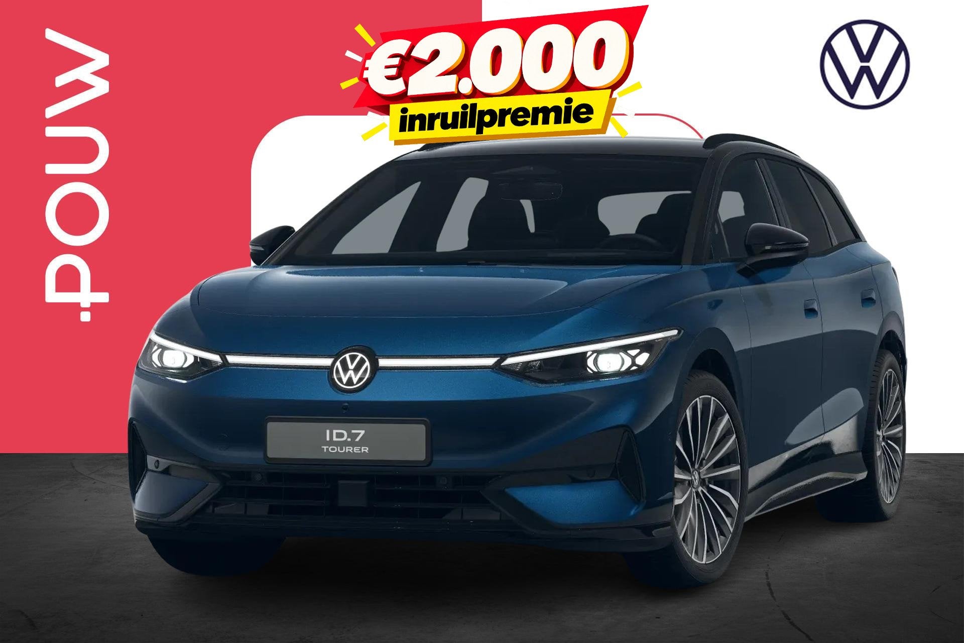 Volkswagen ID.7 Tourer Limited Edition Plus 286pk 77 kWh | M, Auto's, Automaat, 12 maanden, Achterwielaandrijving, Zwart
