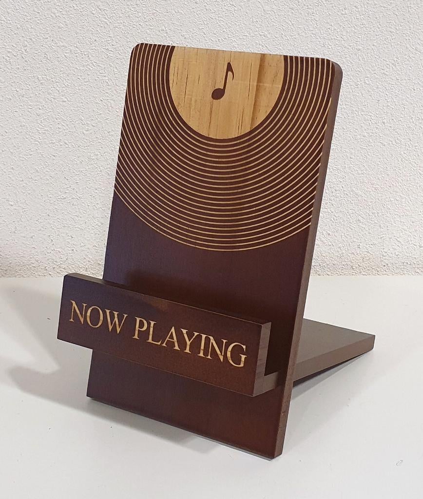 Stijlvolle LP-Houder -  "Now Playing", Cd's en Dvd's, Vinyl | Overige Vinyl, Ophalen of Verzenden, Nieuw in verpakking, Overige formaten