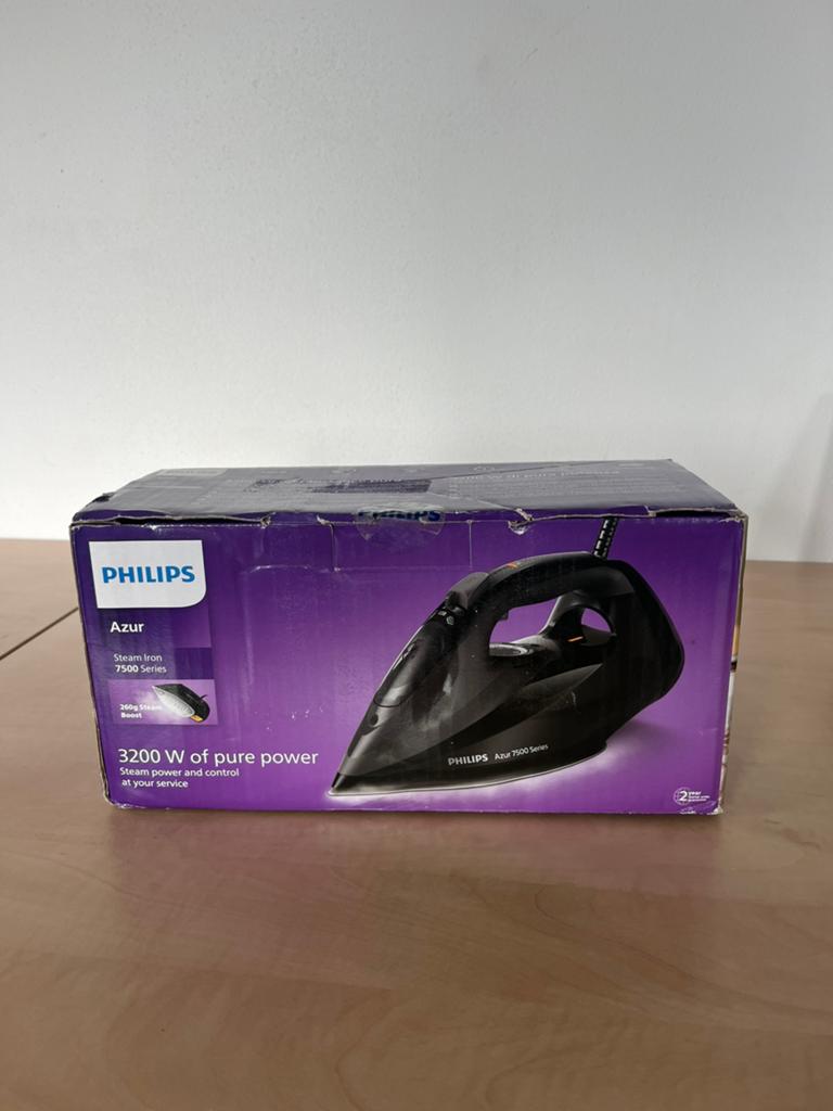 Philips azur steam iron 7500 series, Witgoed en Apparatuur, Strijkijzers en Strijkplanken, Ophalen of Verzenden, Zo goed als nieuw