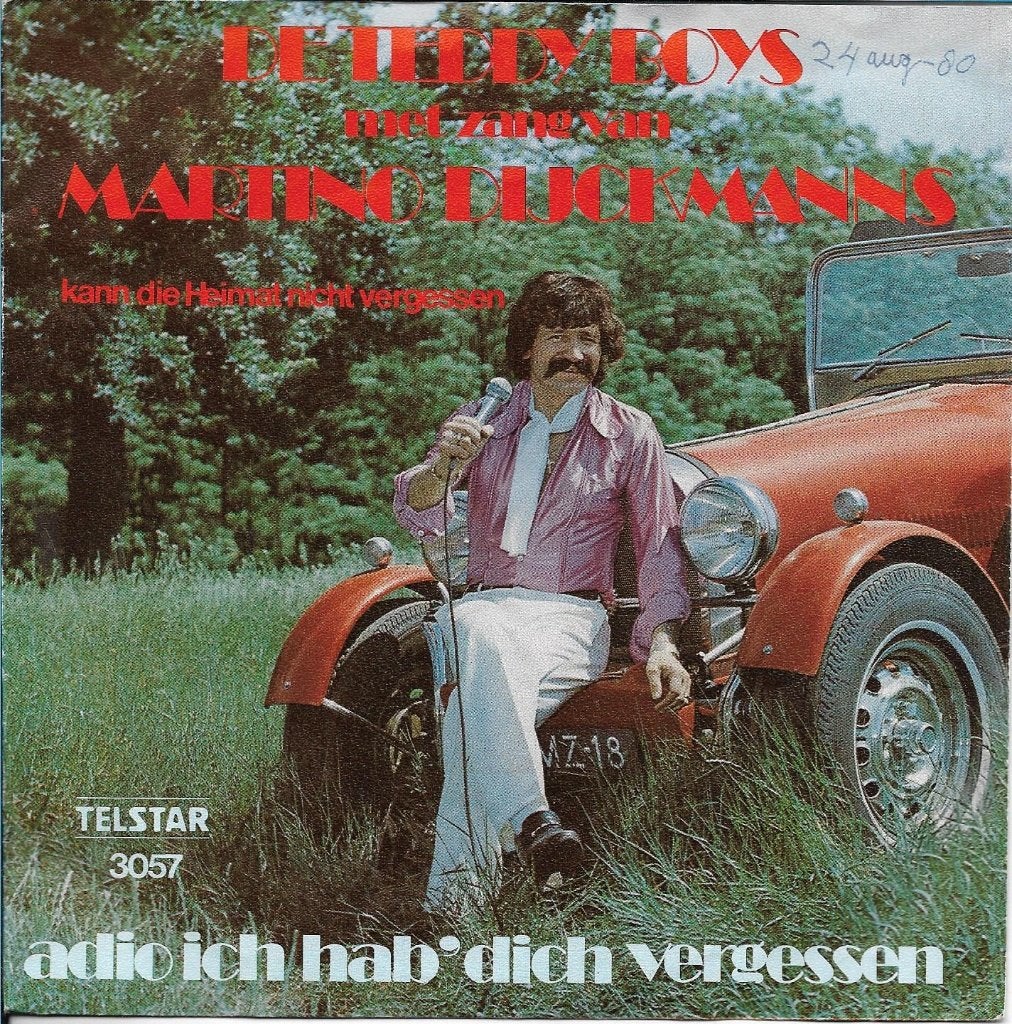De Teddy Boys - Adio ich hab dich vergessen (Telstar), Cd's en Dvd's, Ophalen of Verzenden, Gebruikt, 7 inch, Nederlandstalig