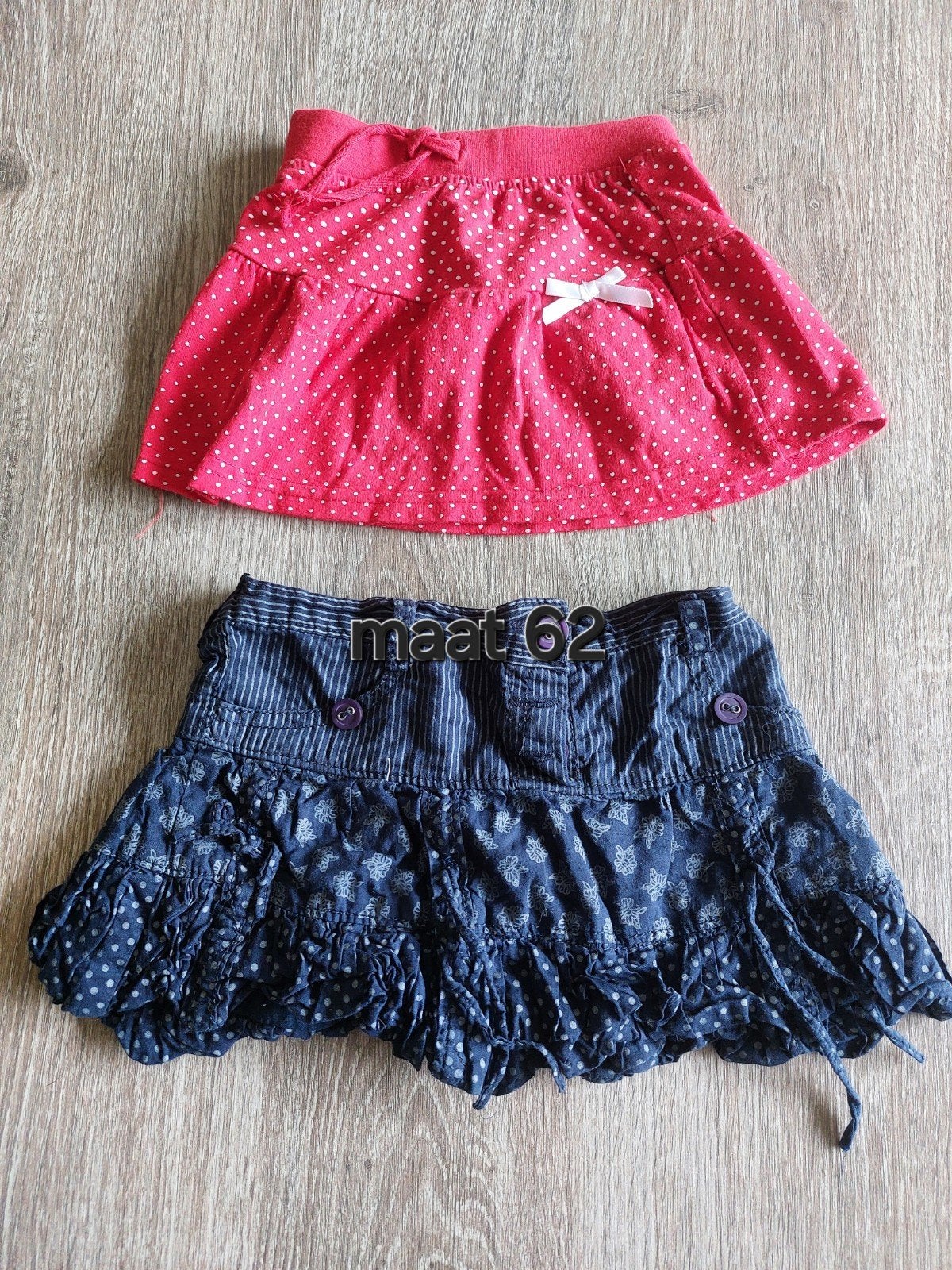 2 schattige rokjes voor meisjes, maat 62, Gebruikt, Meisje, Jurkje of Rokje, Ophalen of Verzenden