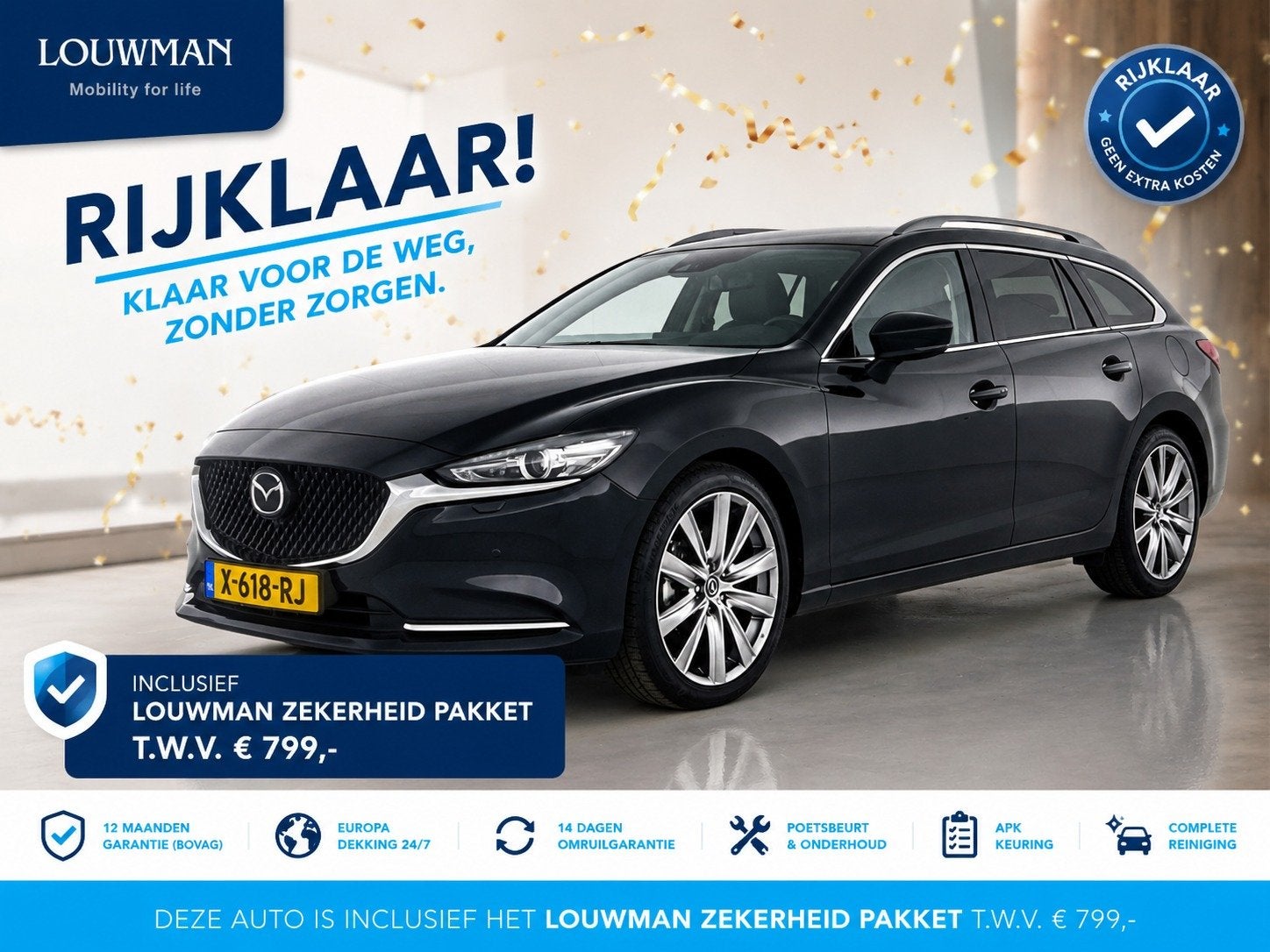 Mazda 6 Sportbreak 2.0 SkyActiv-G 165 Exclusive-Line | RIJKL