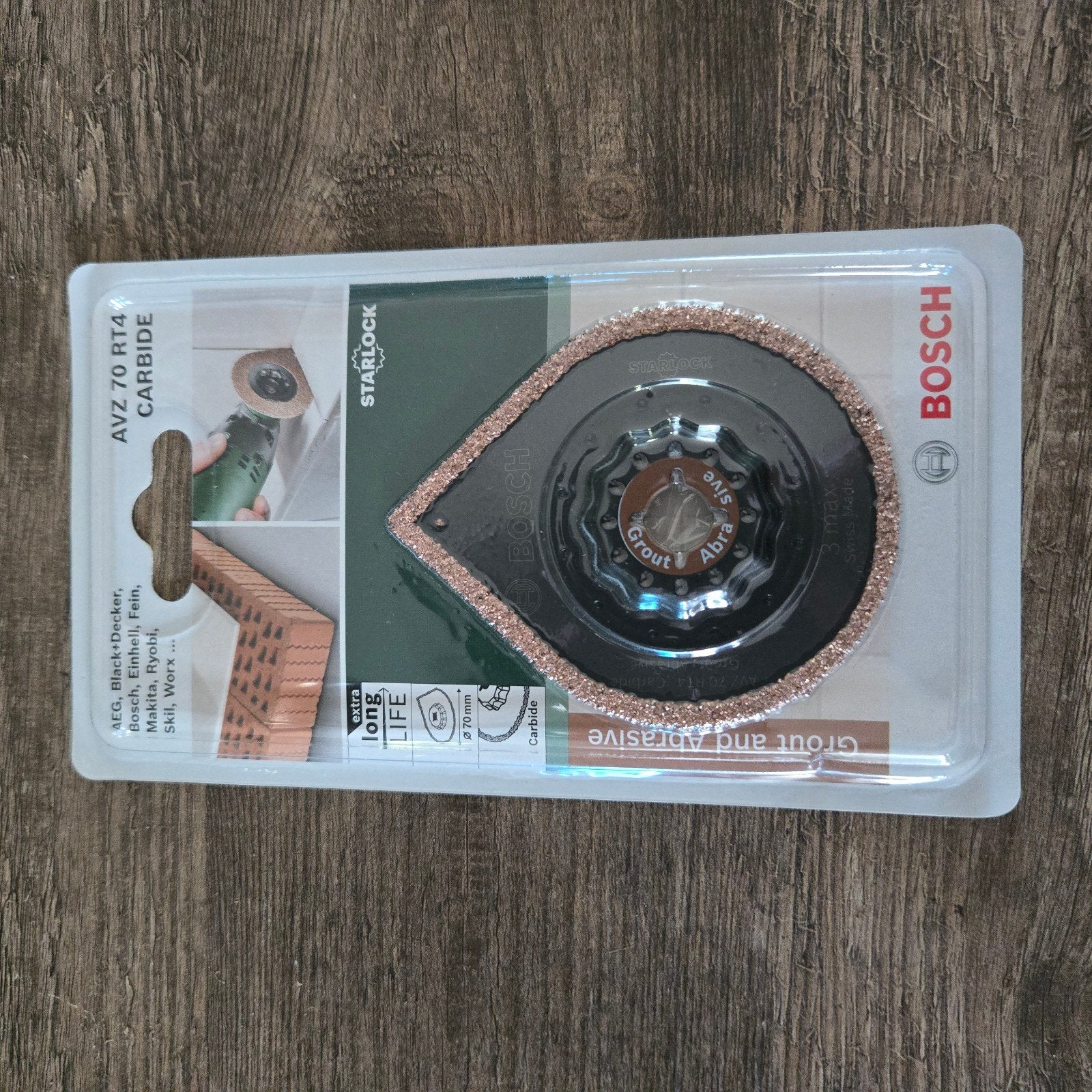 Bosch Starlock AVZ 70 RT4 Carbide Voeg- en Schuurblad, Ophalen of Verzenden, Nieuw