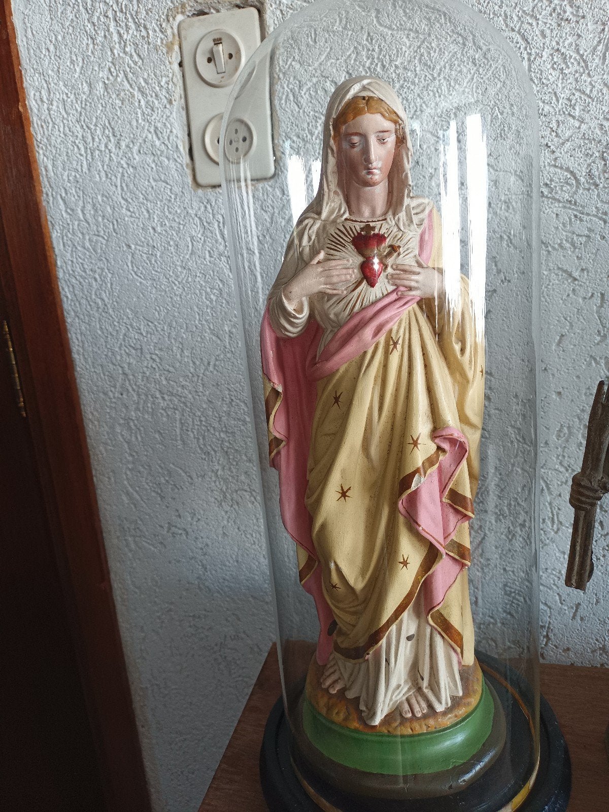Antieke religieuze beelden: Jezus, Maria en Jozef met kind, Ophalen of Verzenden