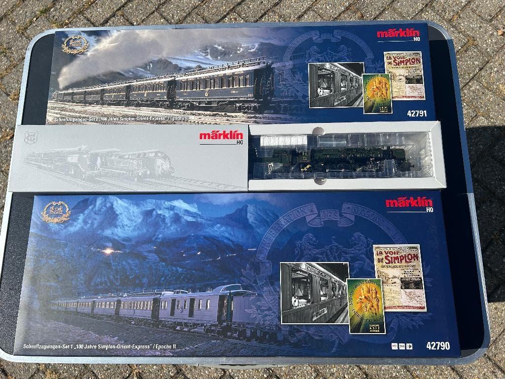 Marklin H0 39243+42790+42791 Simplon-Orient-Express, 13 EST, Hobby en Vrije tijd, Modeltreinen | H0, Ophalen, Wisselstroom, Treinset