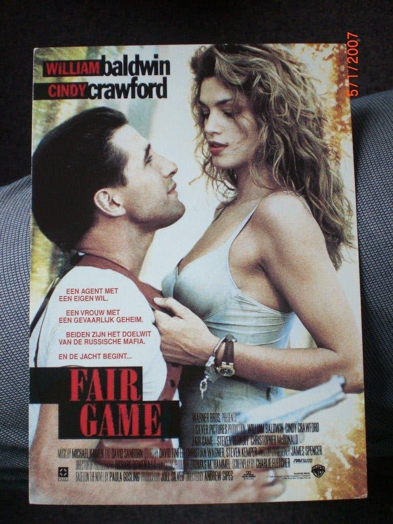 kaart William Baldwin Cindy Crawford 'Fair Game, Ophalen of Verzenden, 1980 tot heden, Ongelopen, Sterren en Beroemdheden