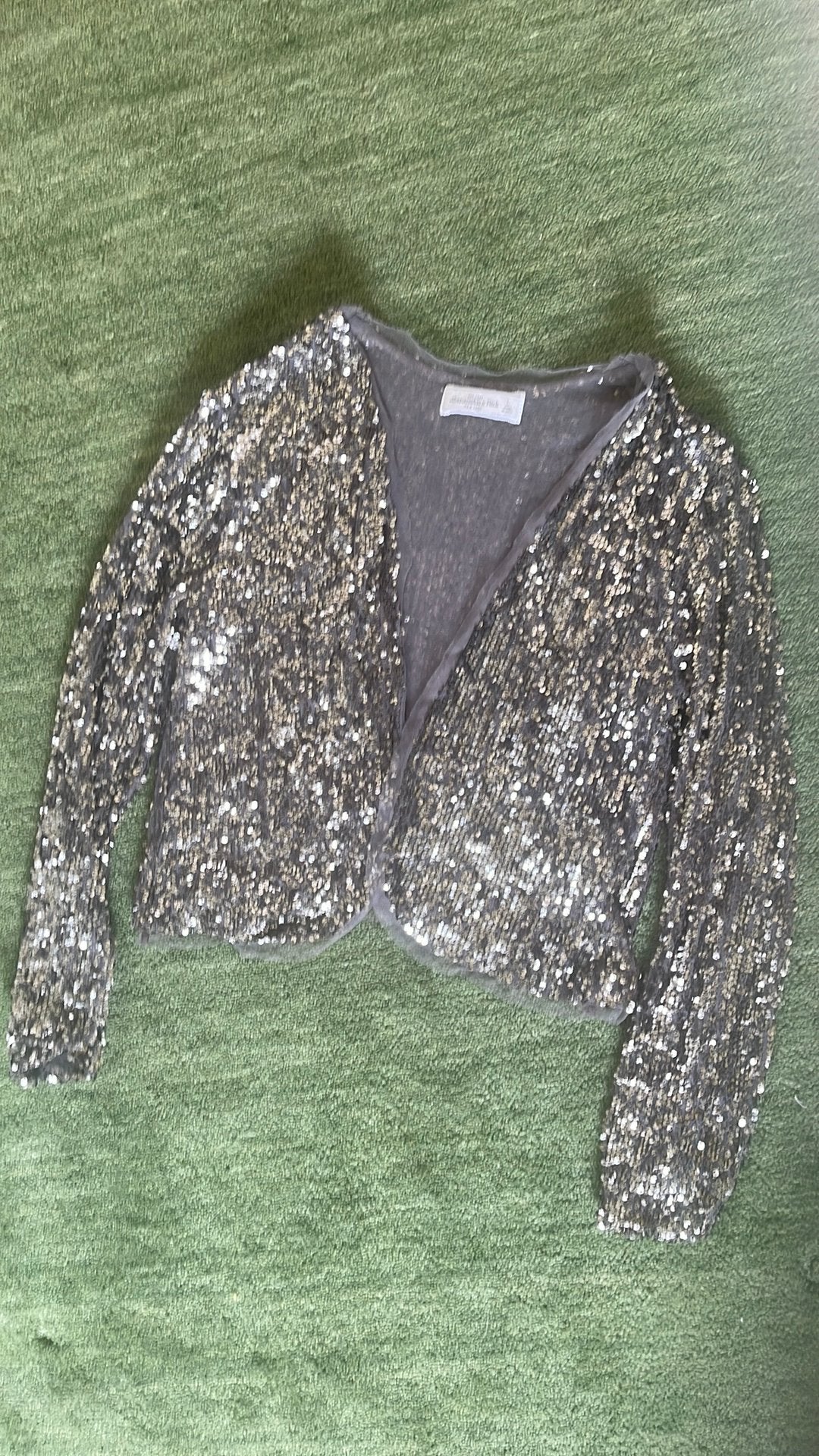 Glitter  vestje, Kleding | Dames, Ophalen of Verzenden, Zo goed als nieuw, Zwart, Lange mouw