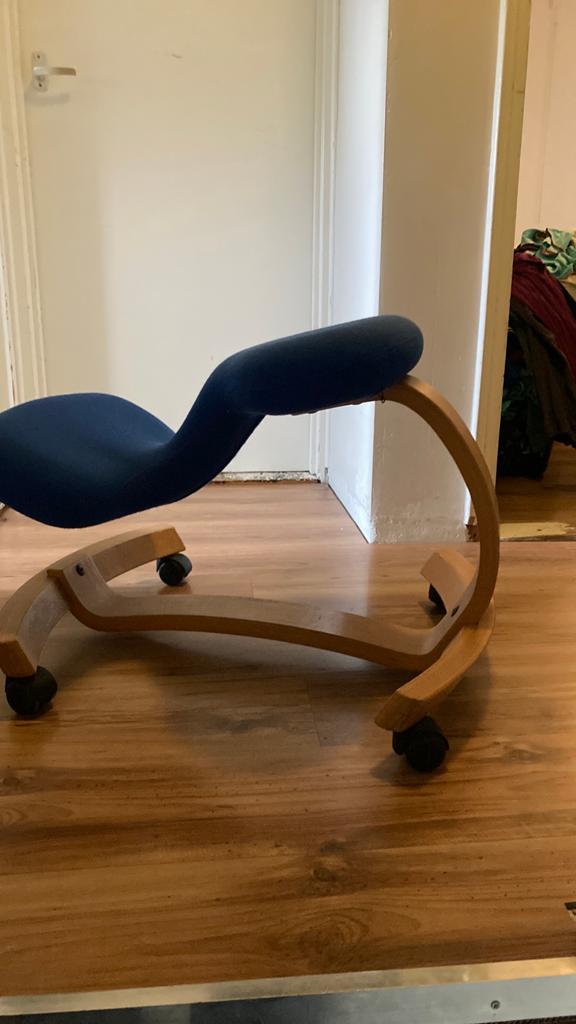 kniestoel  Rybo Balans Aerobic lijkt op Stokke, Ophalen, Gebruikt, Blauw, Bureaustoel