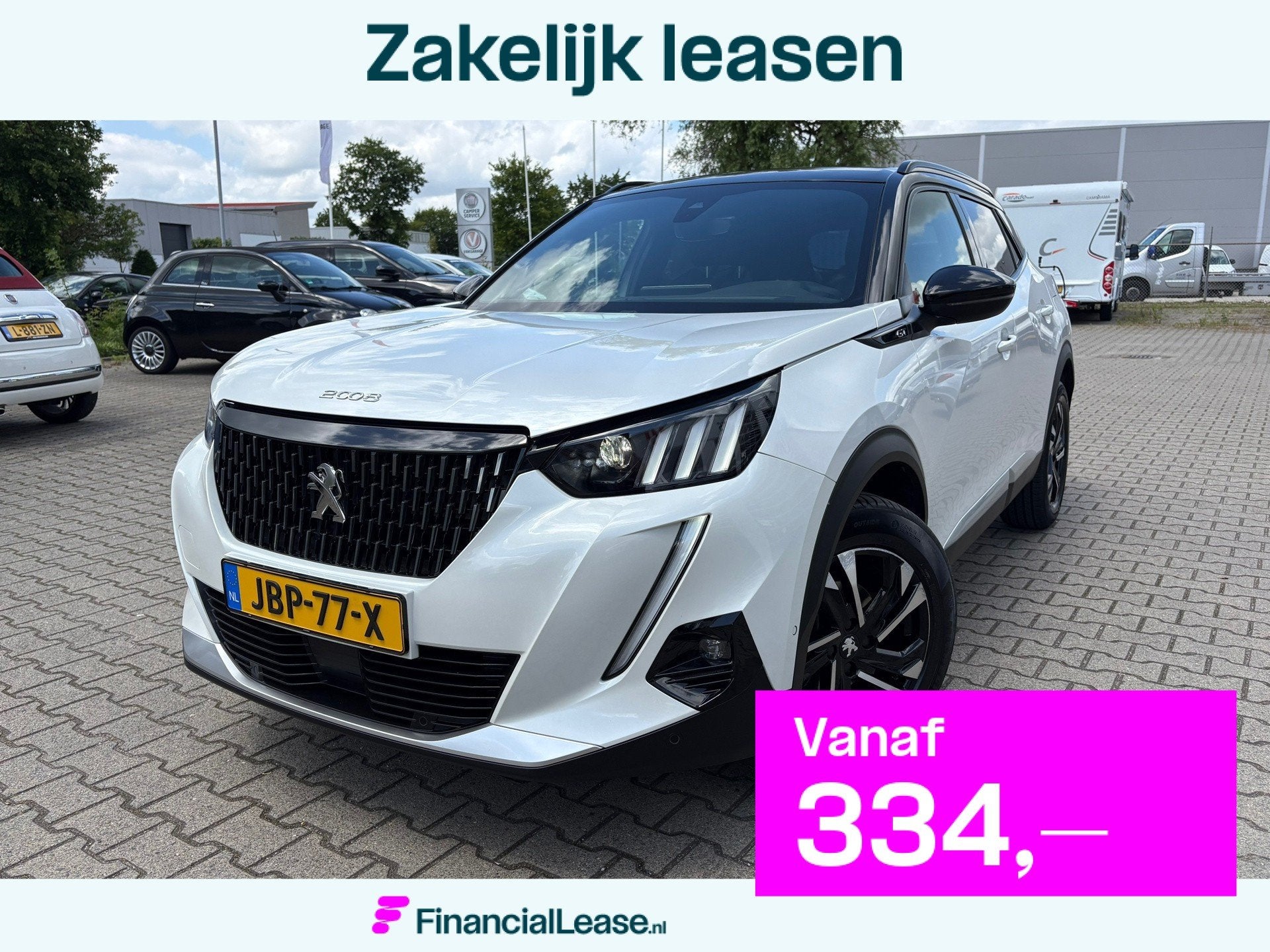 Peugeot 2008 1.2 PureTech GT (BOVAG/RIJKLAARPRIJS), 12 maanden, Gebruikt, Wit, 1180 kg