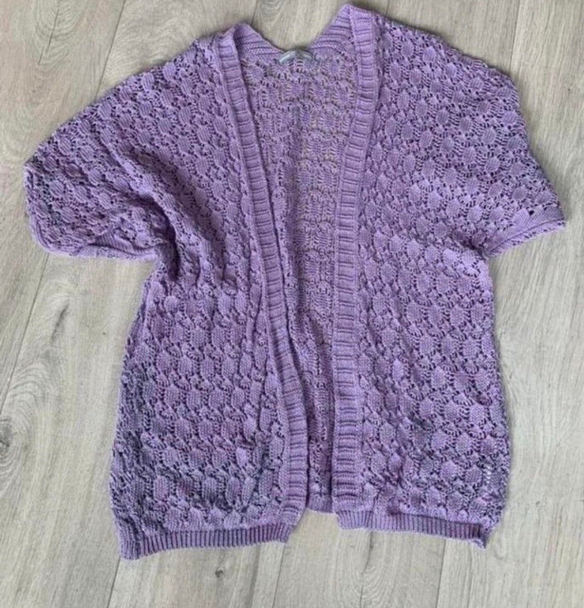 Paars gehaakt vest Sweet Jewellery - Maat M, Ophalen of Verzenden, Zo goed als nieuw, Maat 38/40 (M), Paars