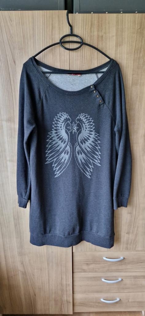 Leuke jurk, Kleding | Dames, Maat 42/44 (L), Ophalen of Verzenden, Grijs, Boven de knie