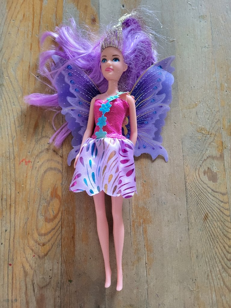 Barbie met afneembare vleugels, Ophalen of Verzenden, Zo goed als nieuw, Barbie