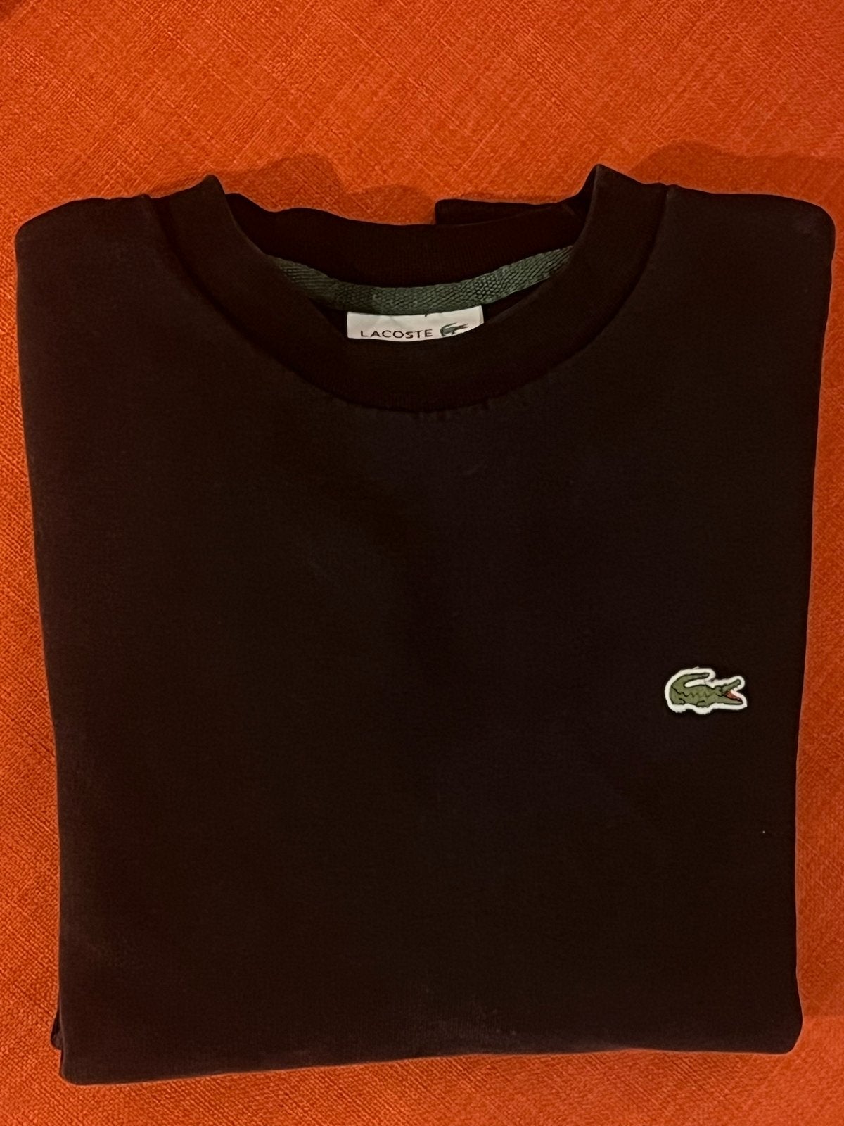 Sweatshirt Zwart Lacoste, Kleding | Heren, Maat 48/50 (M), Ophalen of Verzenden, Gedragen, Lacoste