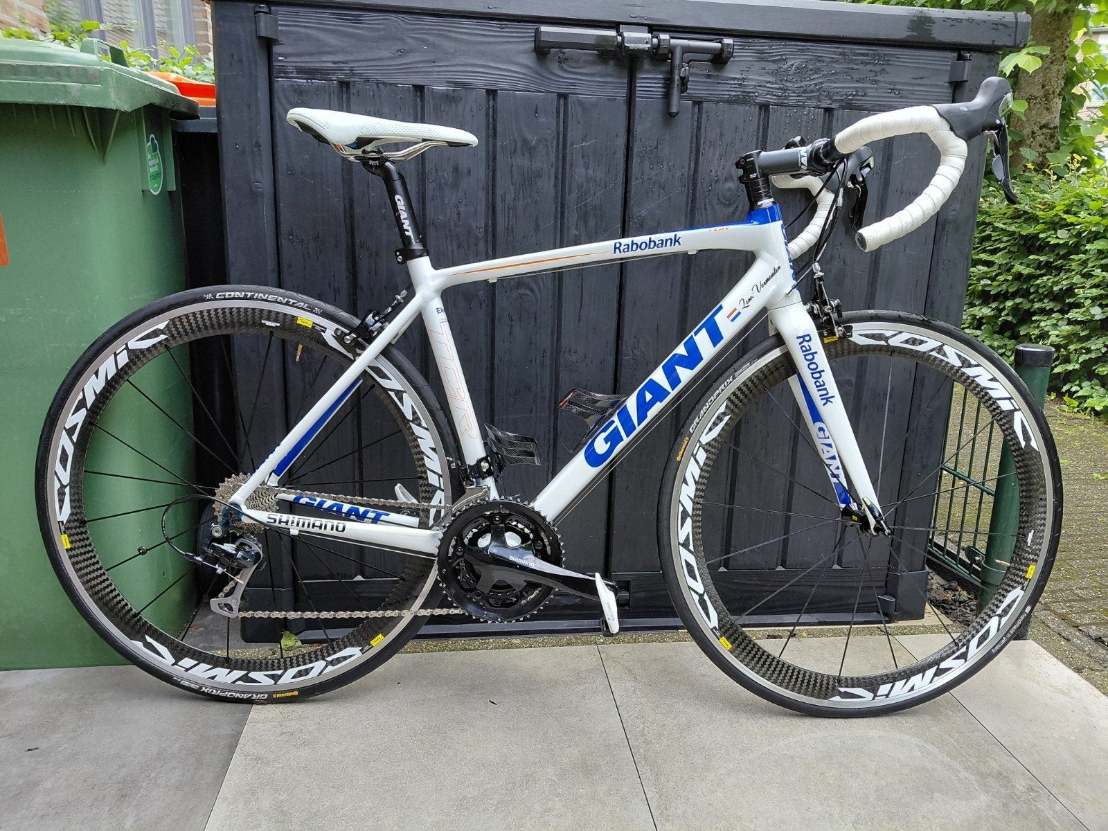 Racefiets Giant TCR Rabobank (Nieuwstaat), Fietsen en Brommers, Ophalen, 28 inch, Velgrem, Aluminium